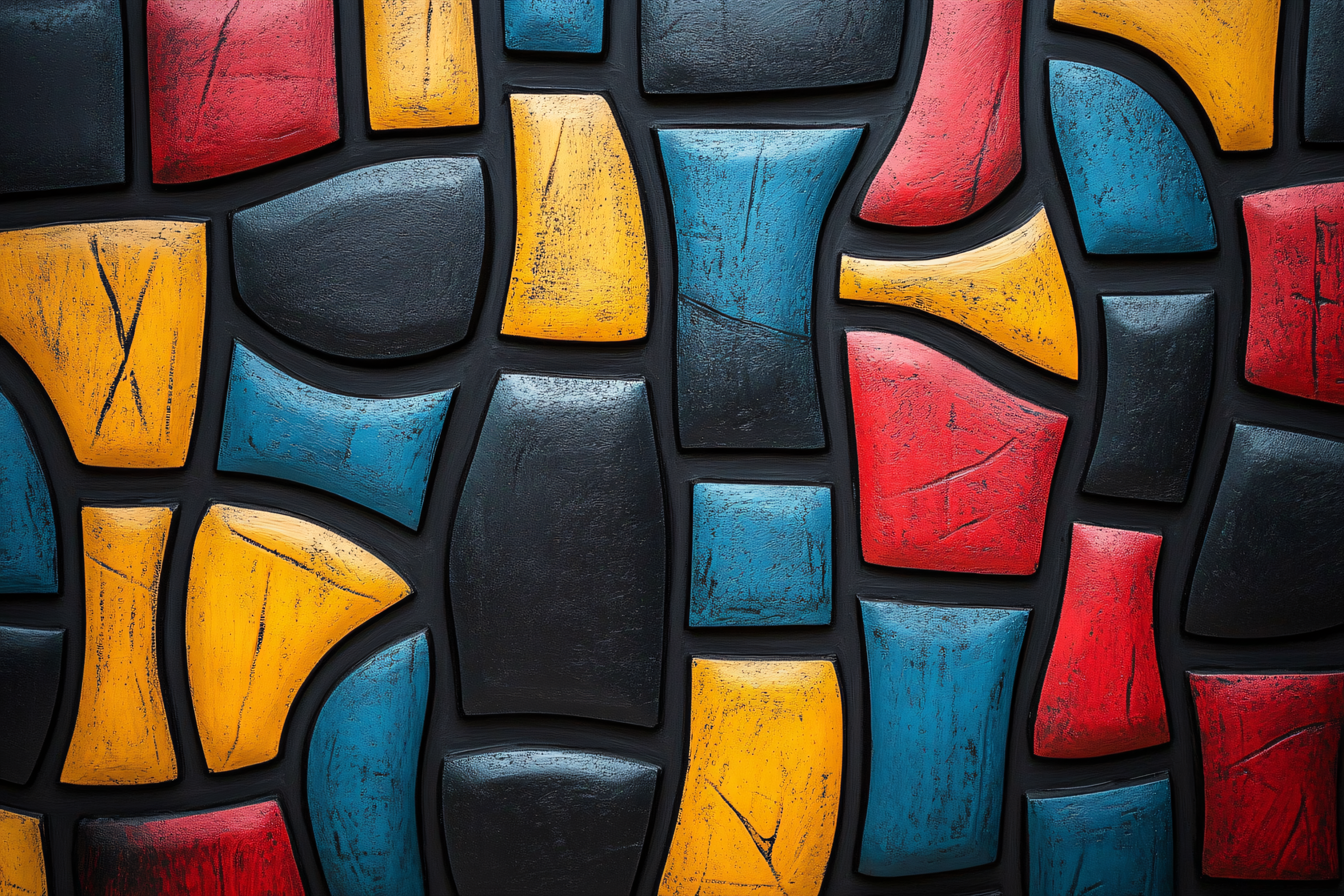 Colorful Textured Abstract Blocks