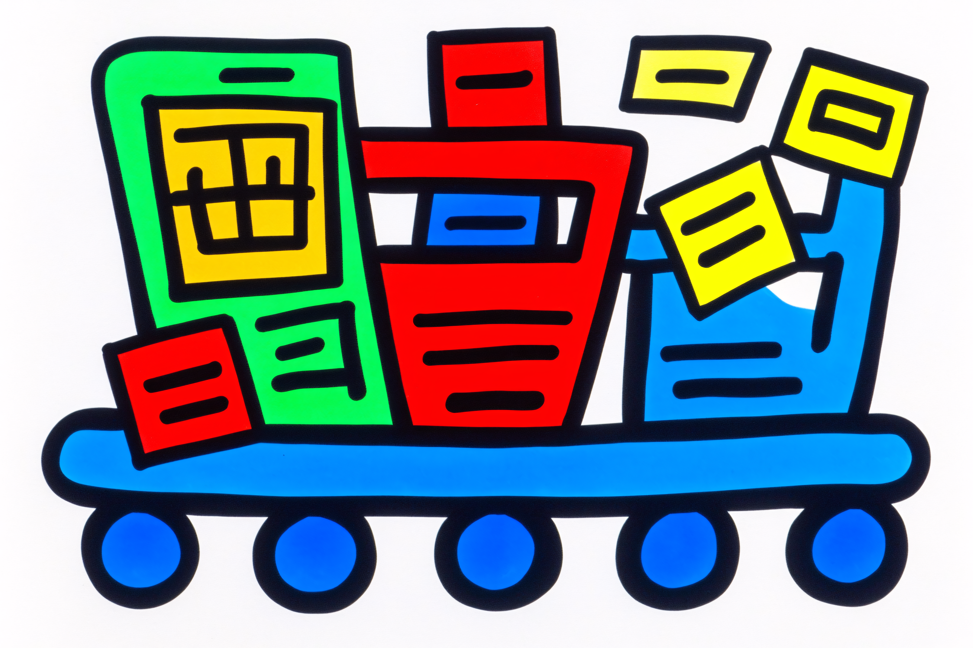 Colorful Train Illustration