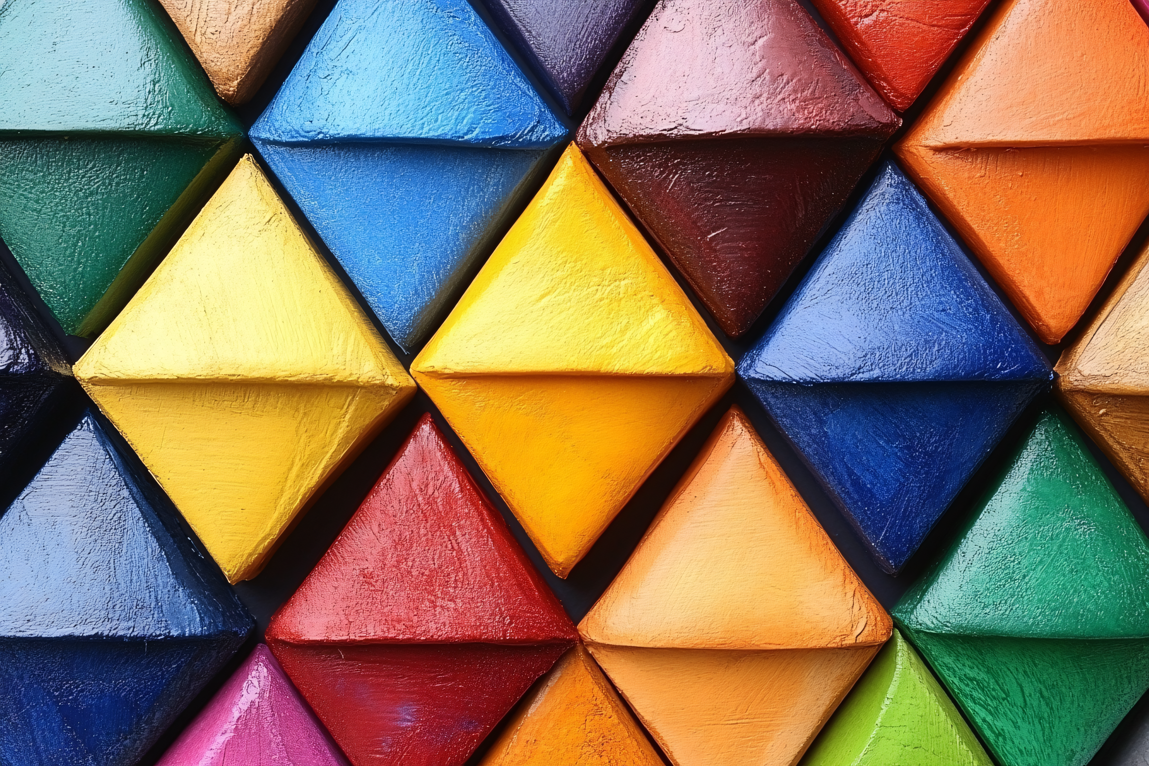 Colorful Triangular Tiles
