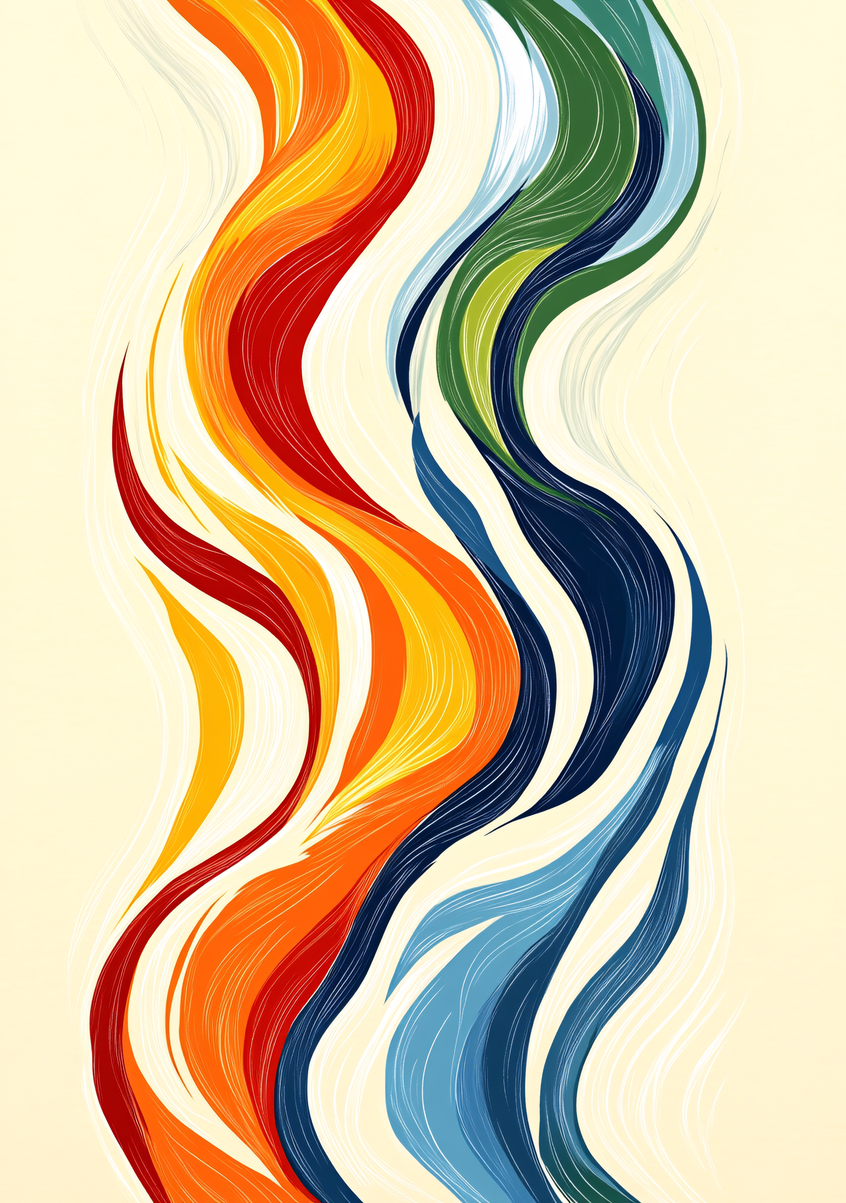 Colorful Wavy Lines