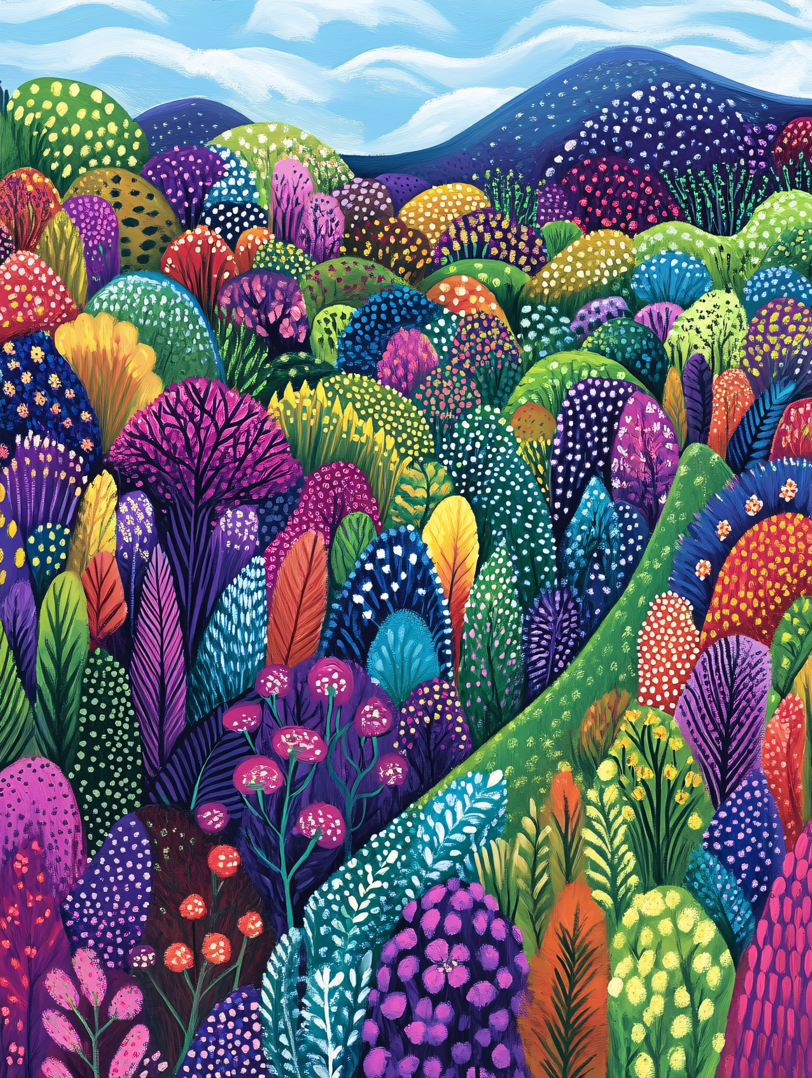 Colorful Whimsical Landscape