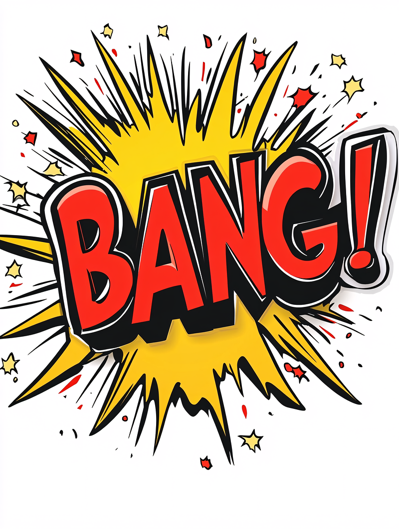 Comic Book Explosion Bang