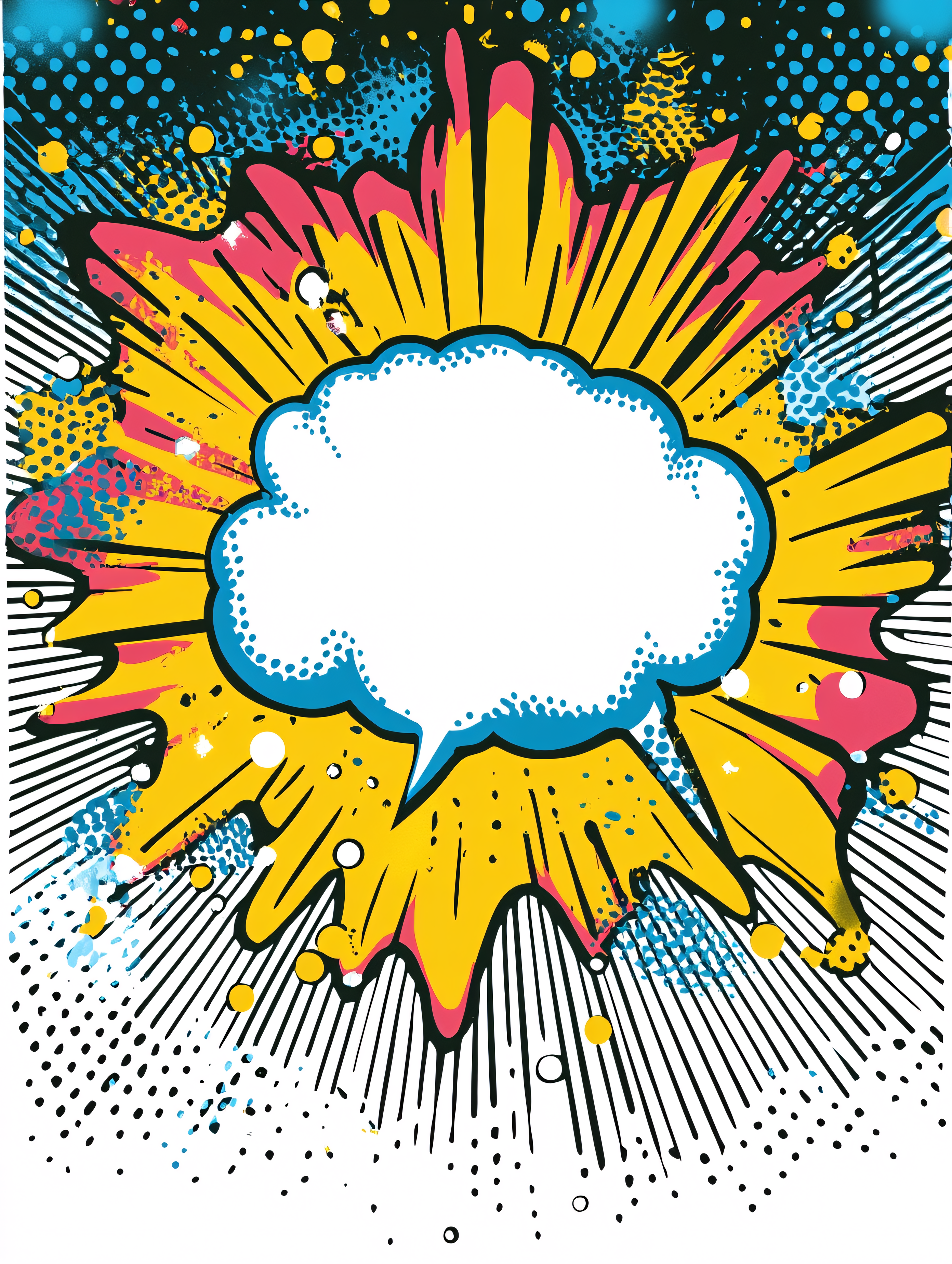 Comic Book Explosion Cloud