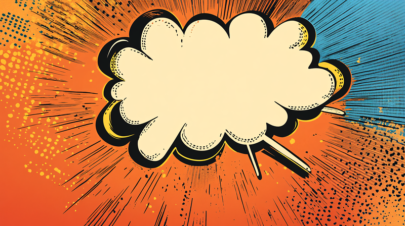 Comic Book Speech Bubble Background