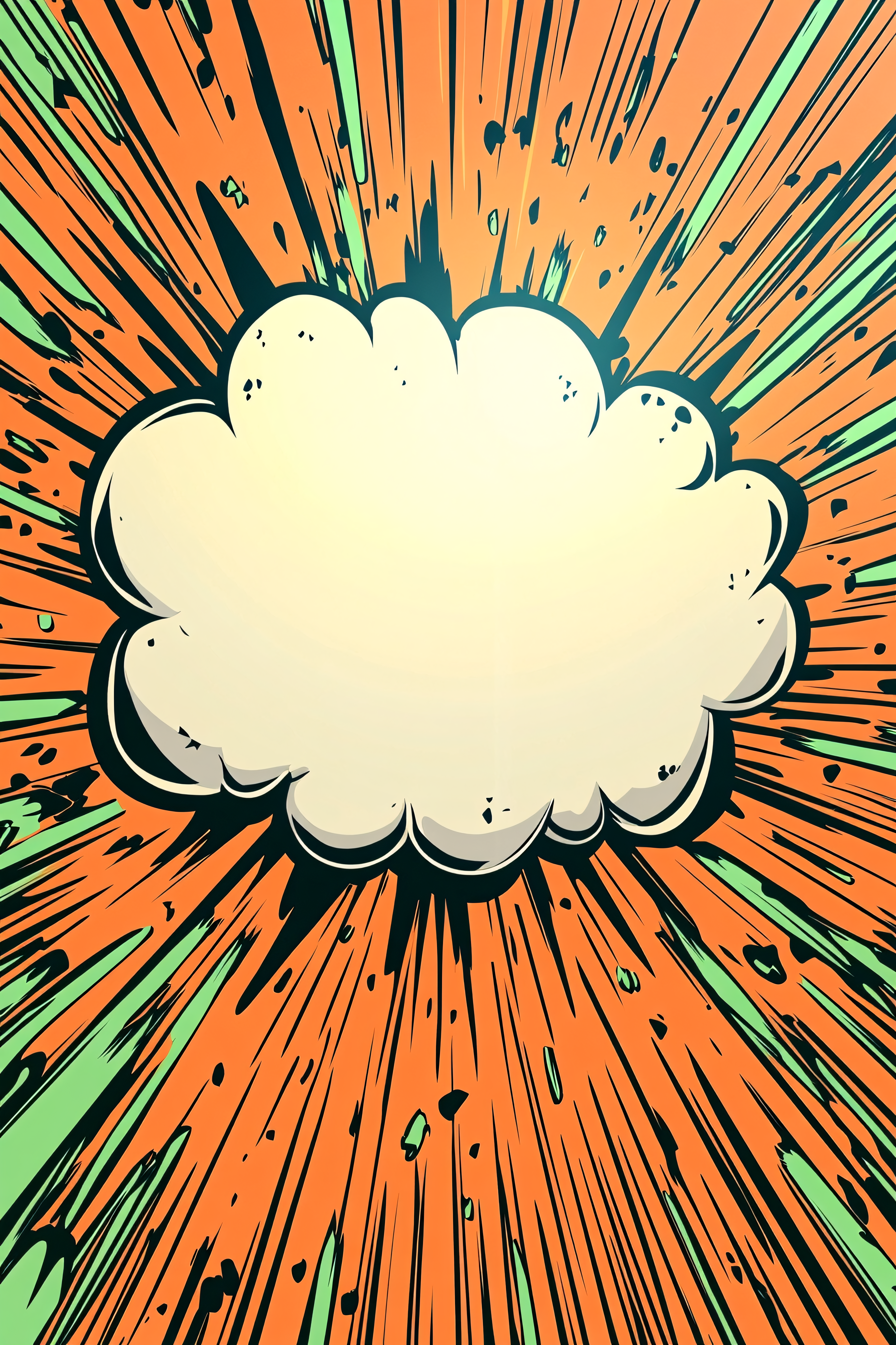 Comic Explosion Cloud