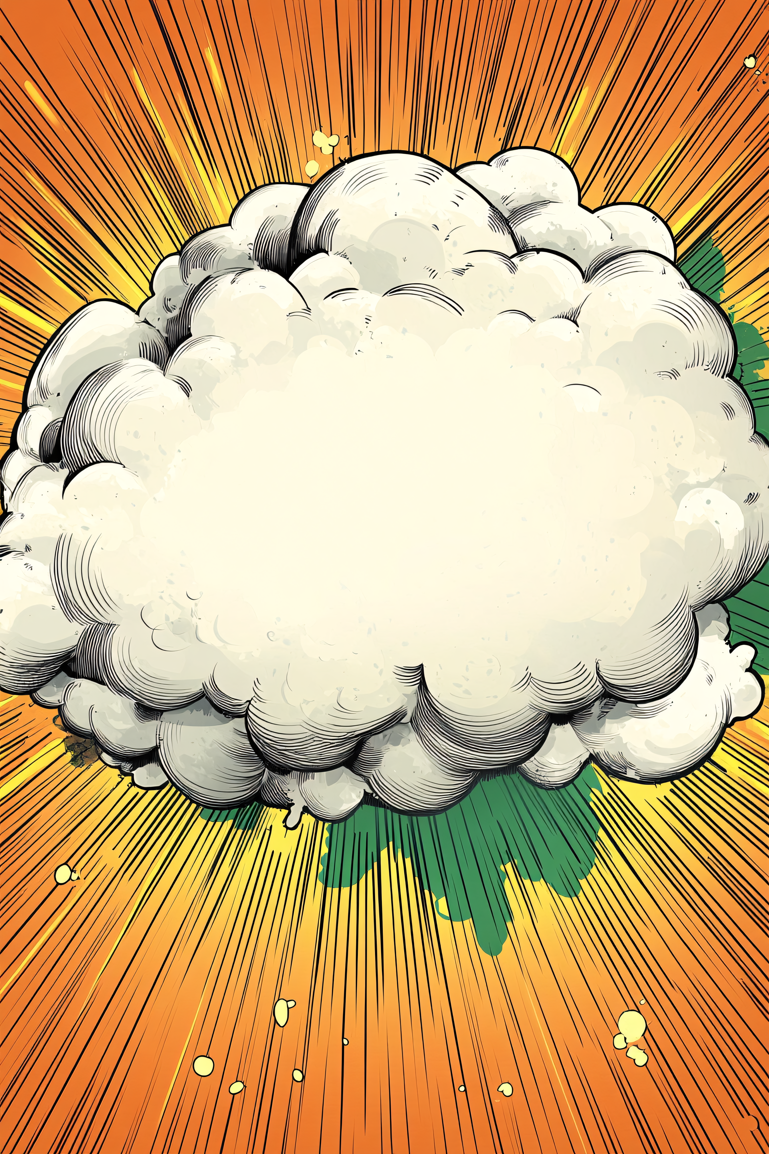 Comic Explosion Cloud