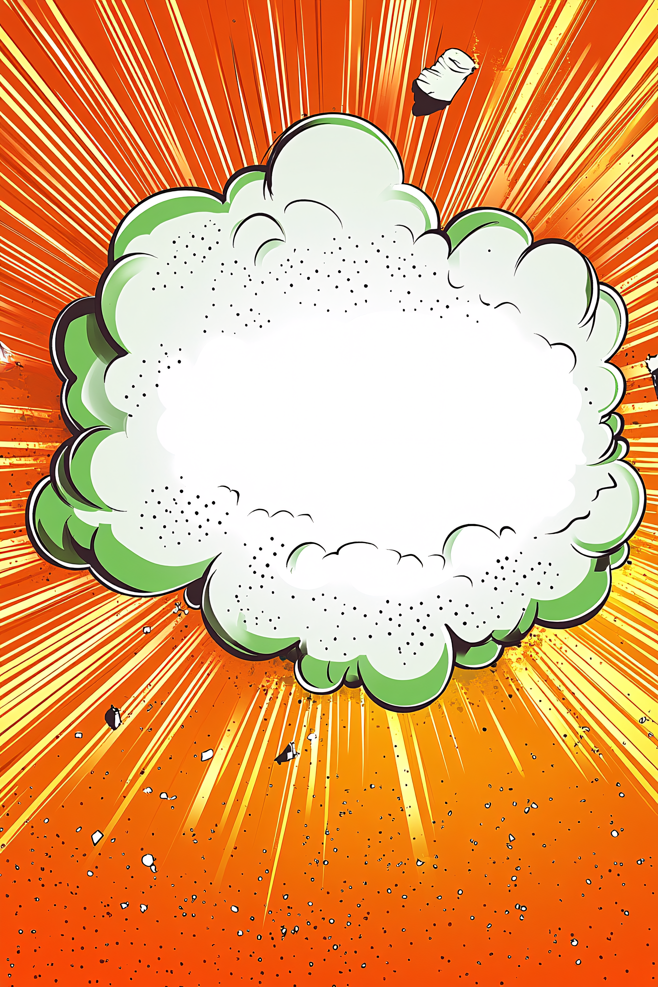 Comic Explosion Cloud