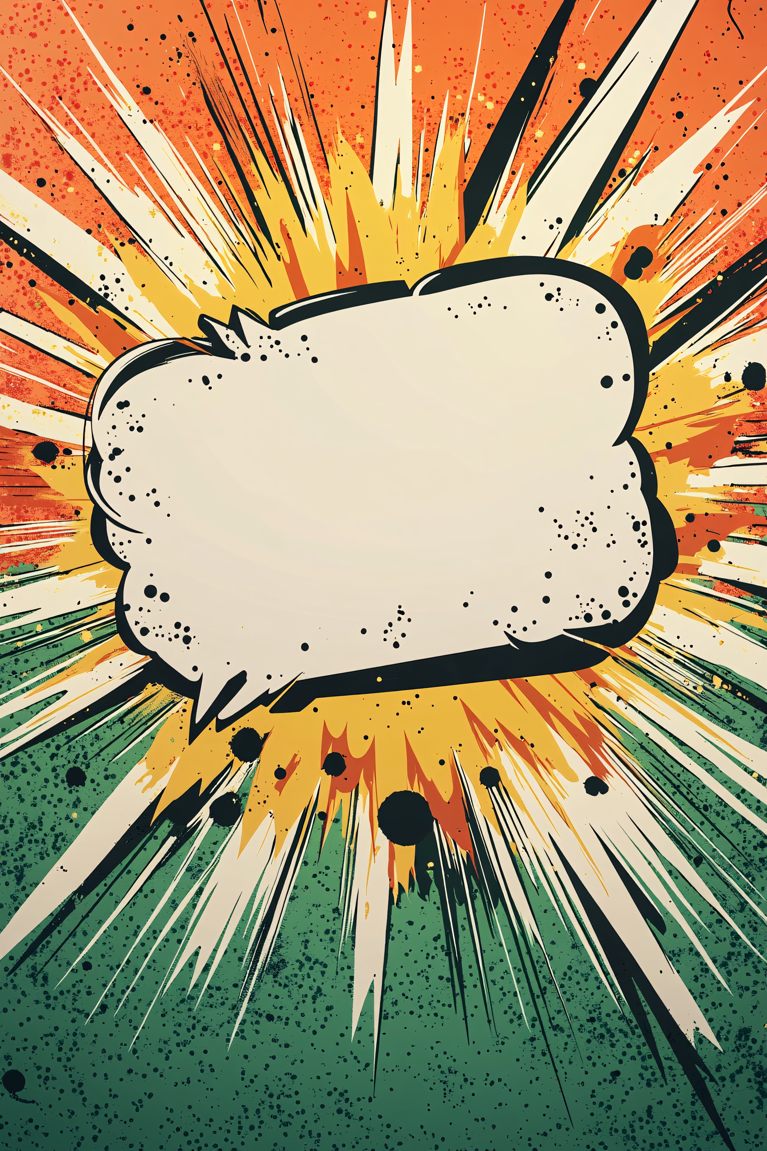 Comic Explosion Speech Bubble
