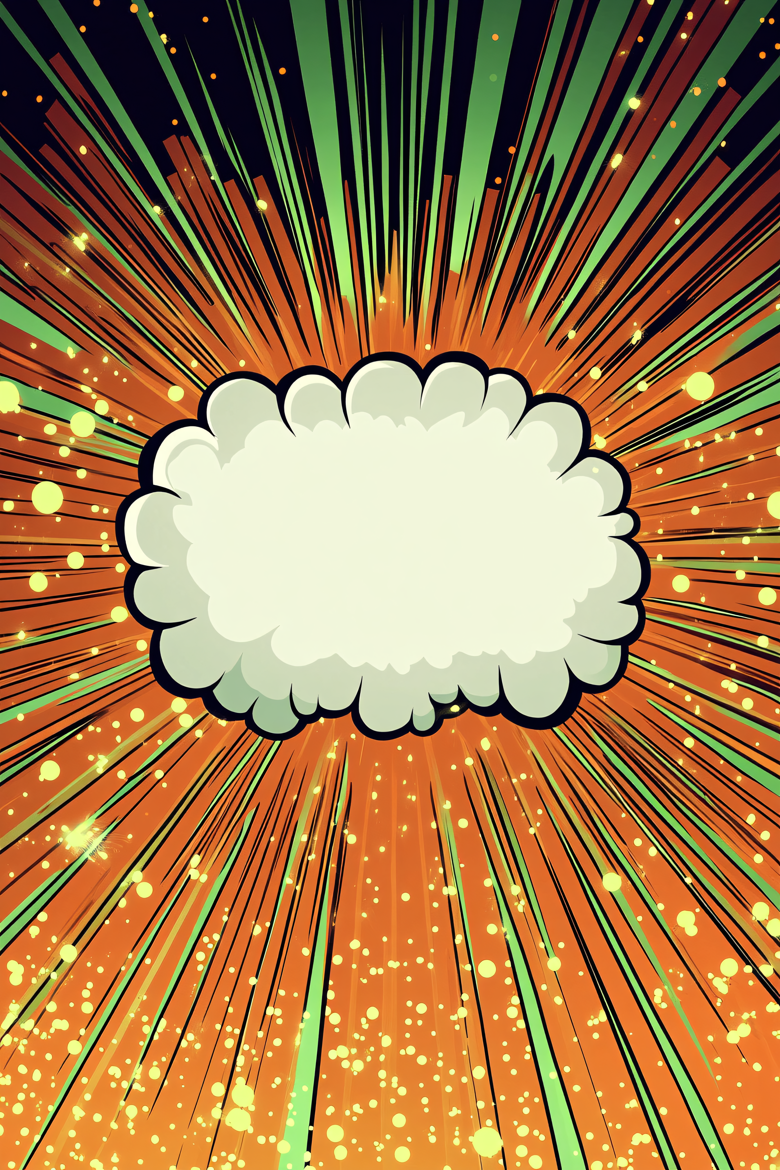 Comic Explosion Speech Bubble