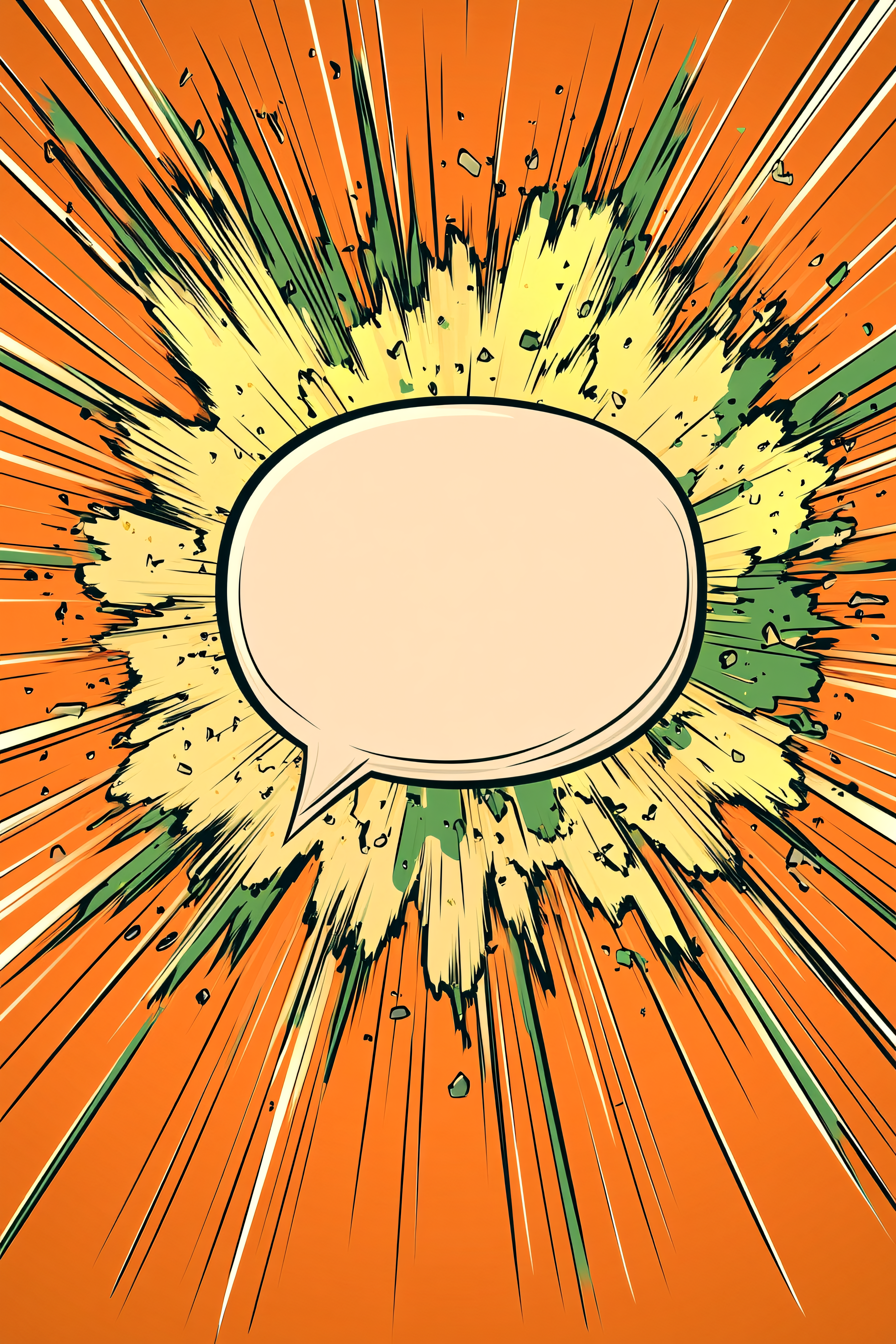 Comic Explosion Speech Bubble