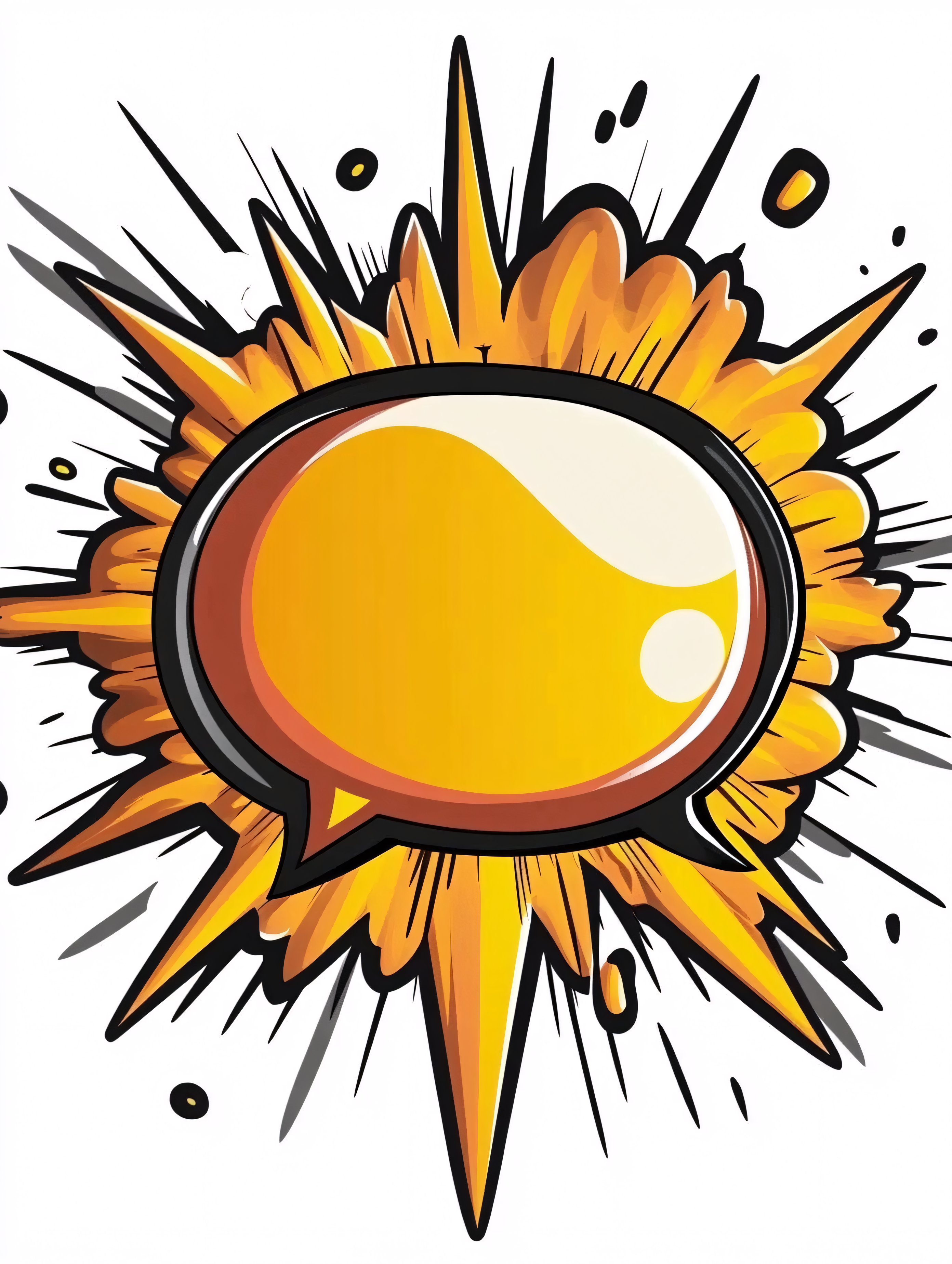 Comic Explosion Speech Bubble