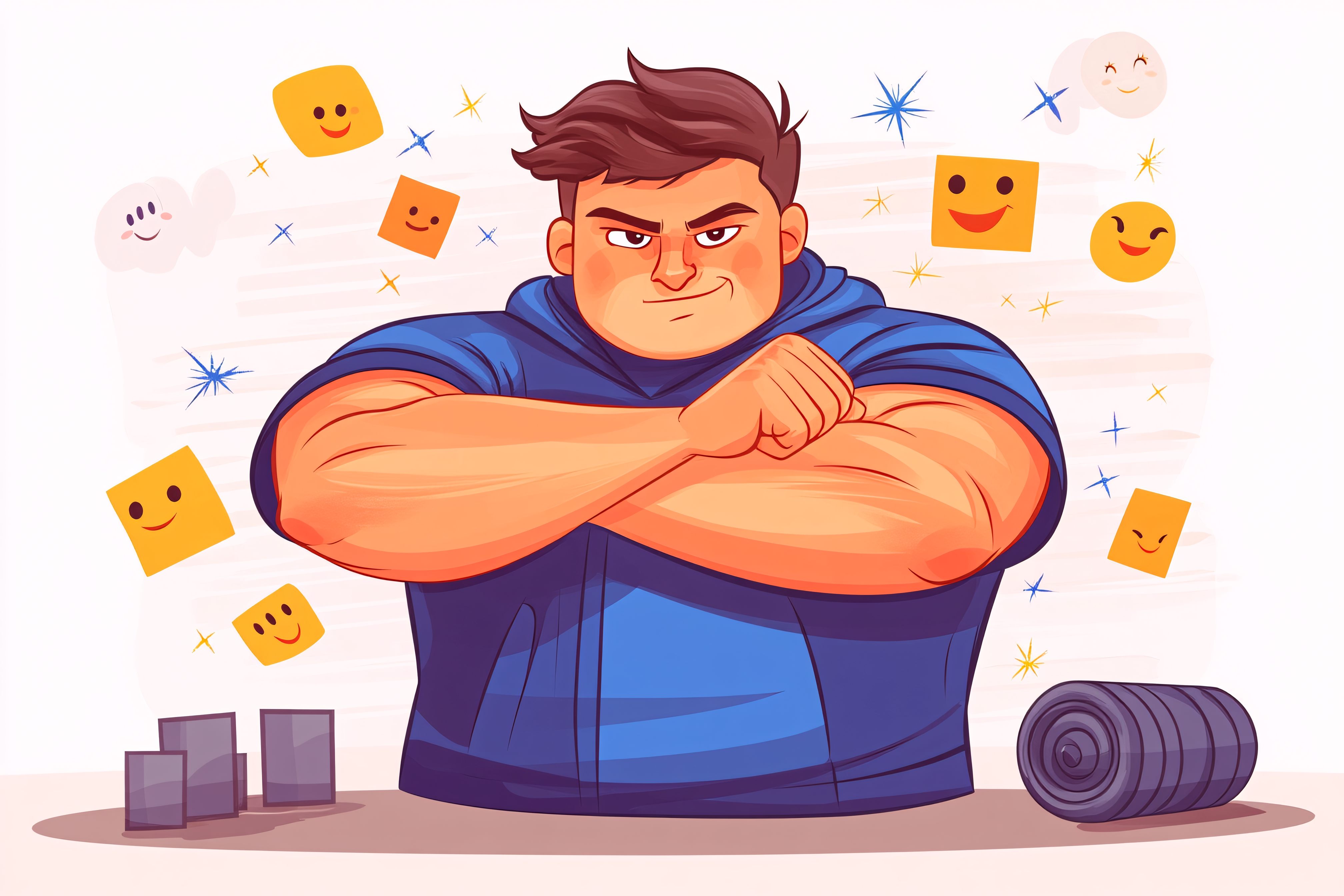 Confident Man with Crossed Arms