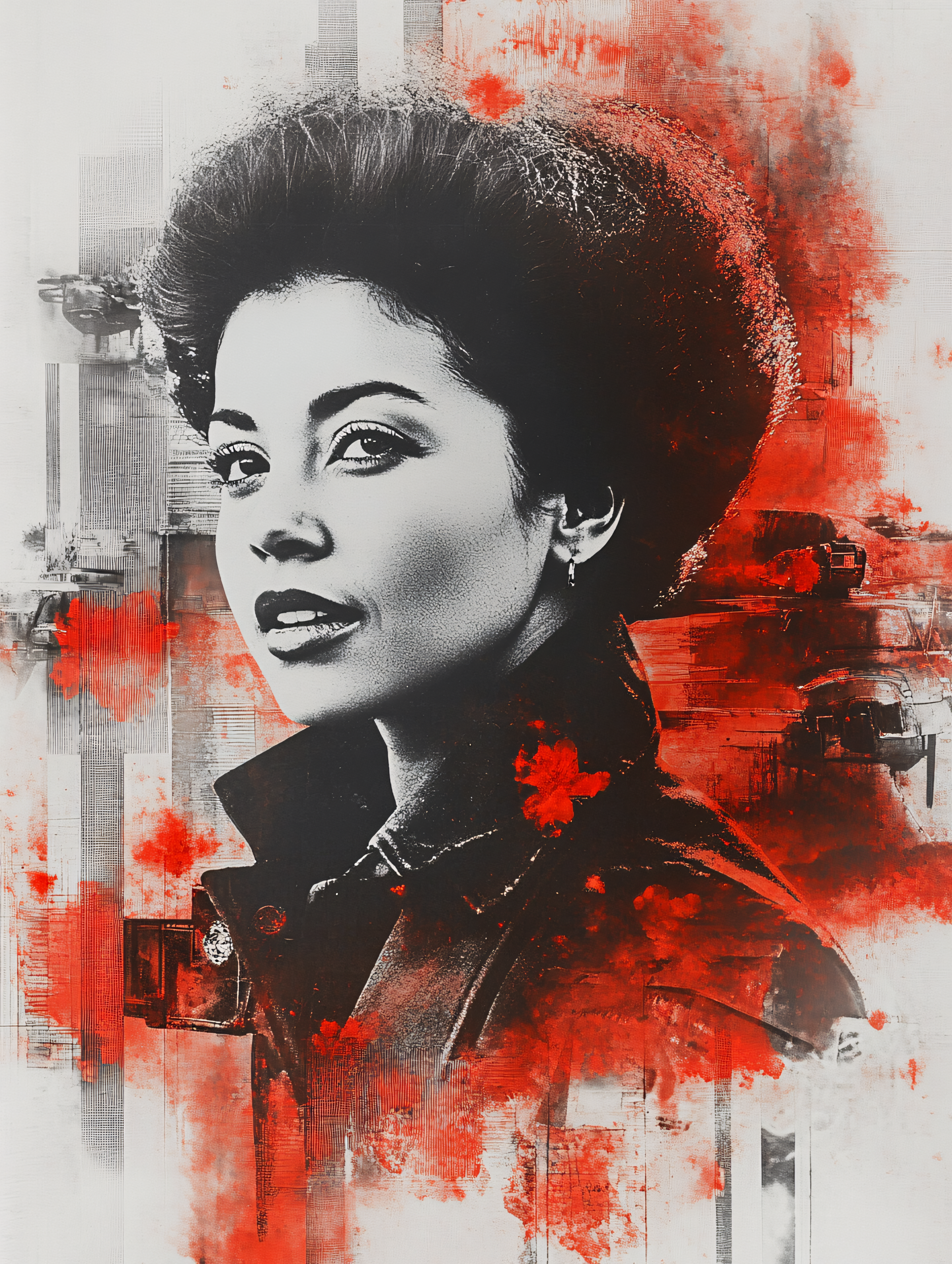 Confident Woman Portrait Urban Grunge