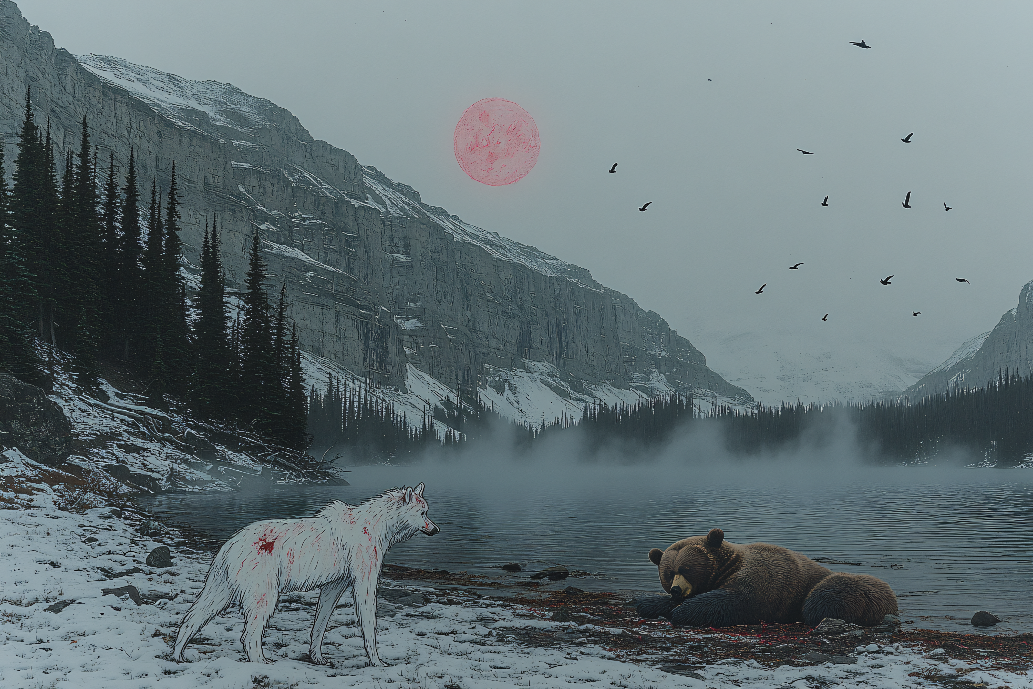 Confrontation at the Misty Lake