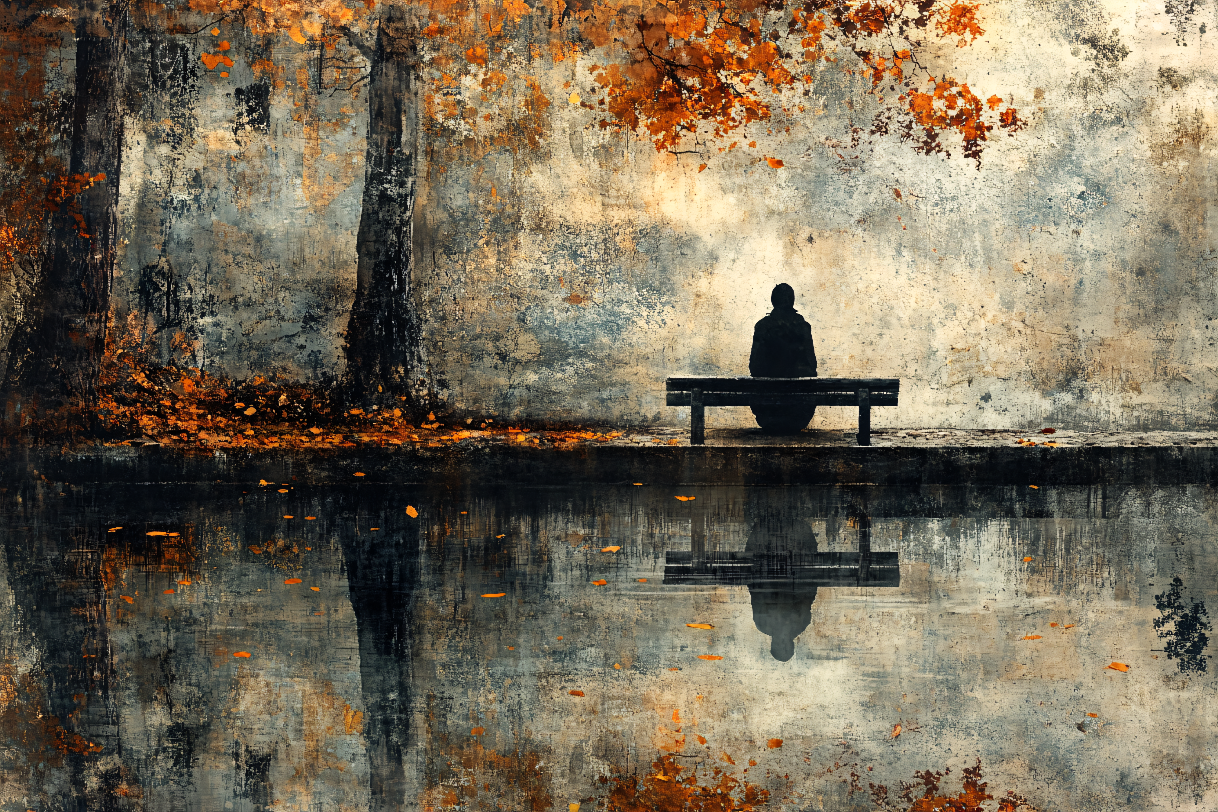 Contemplation By The Lake