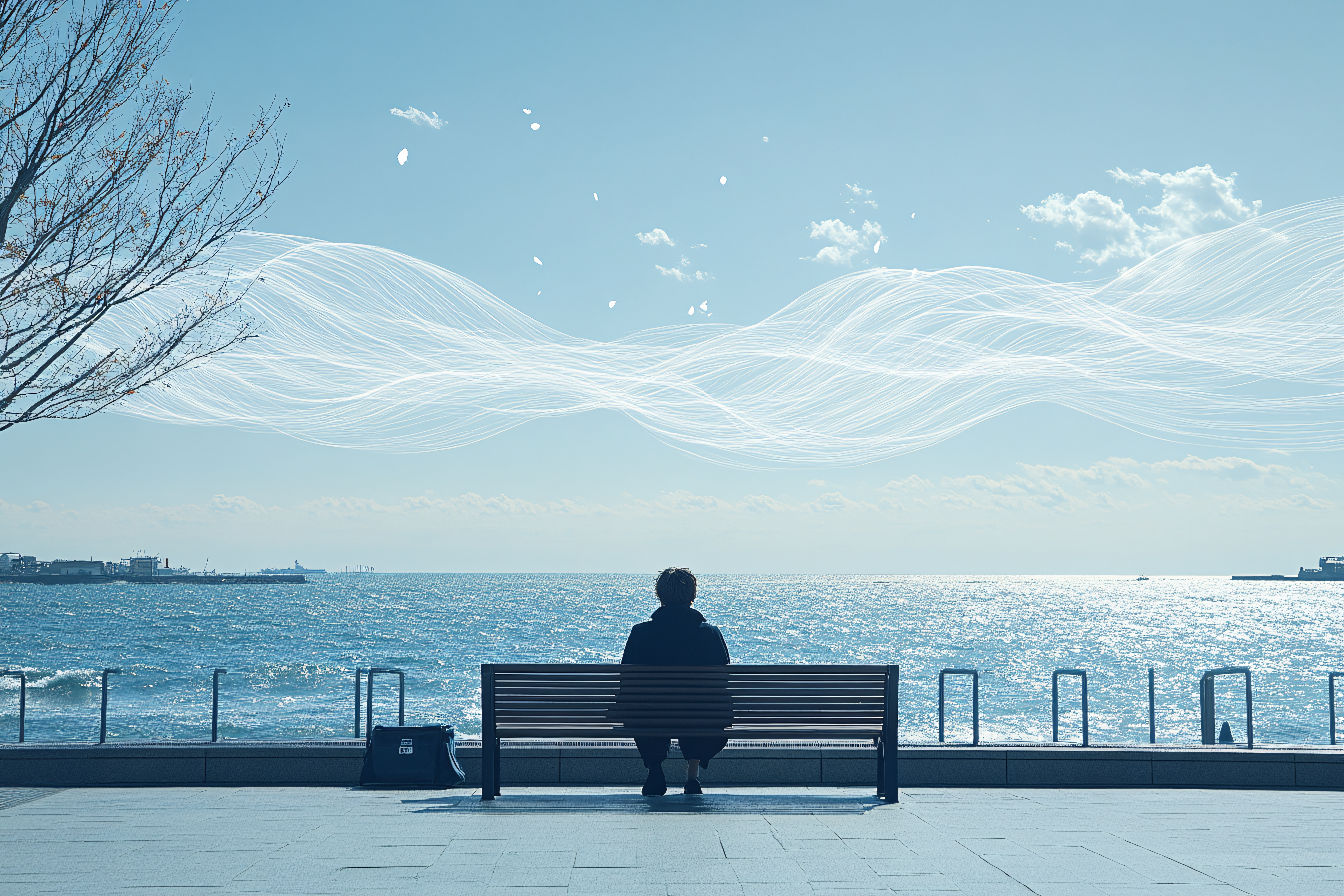 Contemplation By The Sea