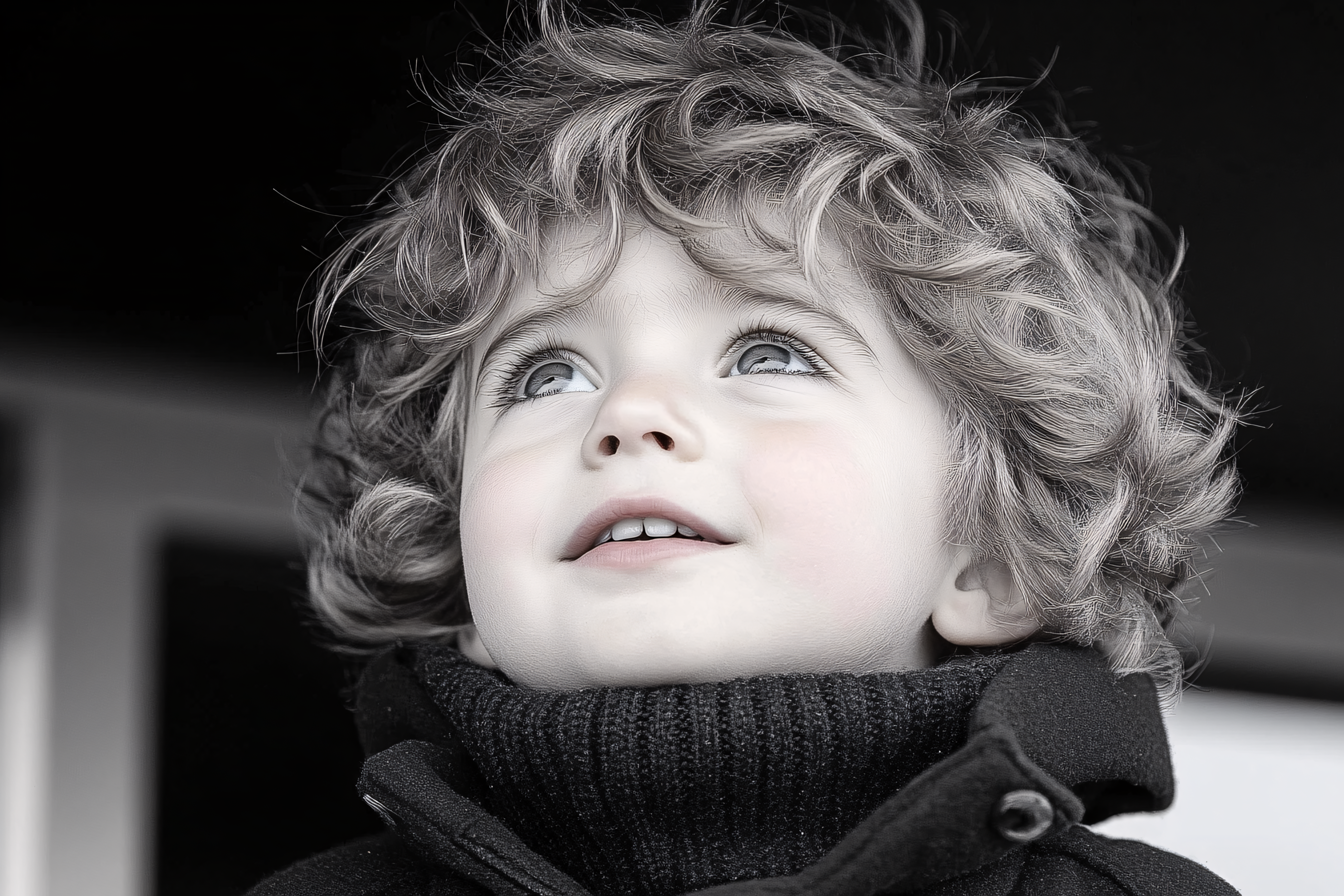 Contemplative Child Portrait