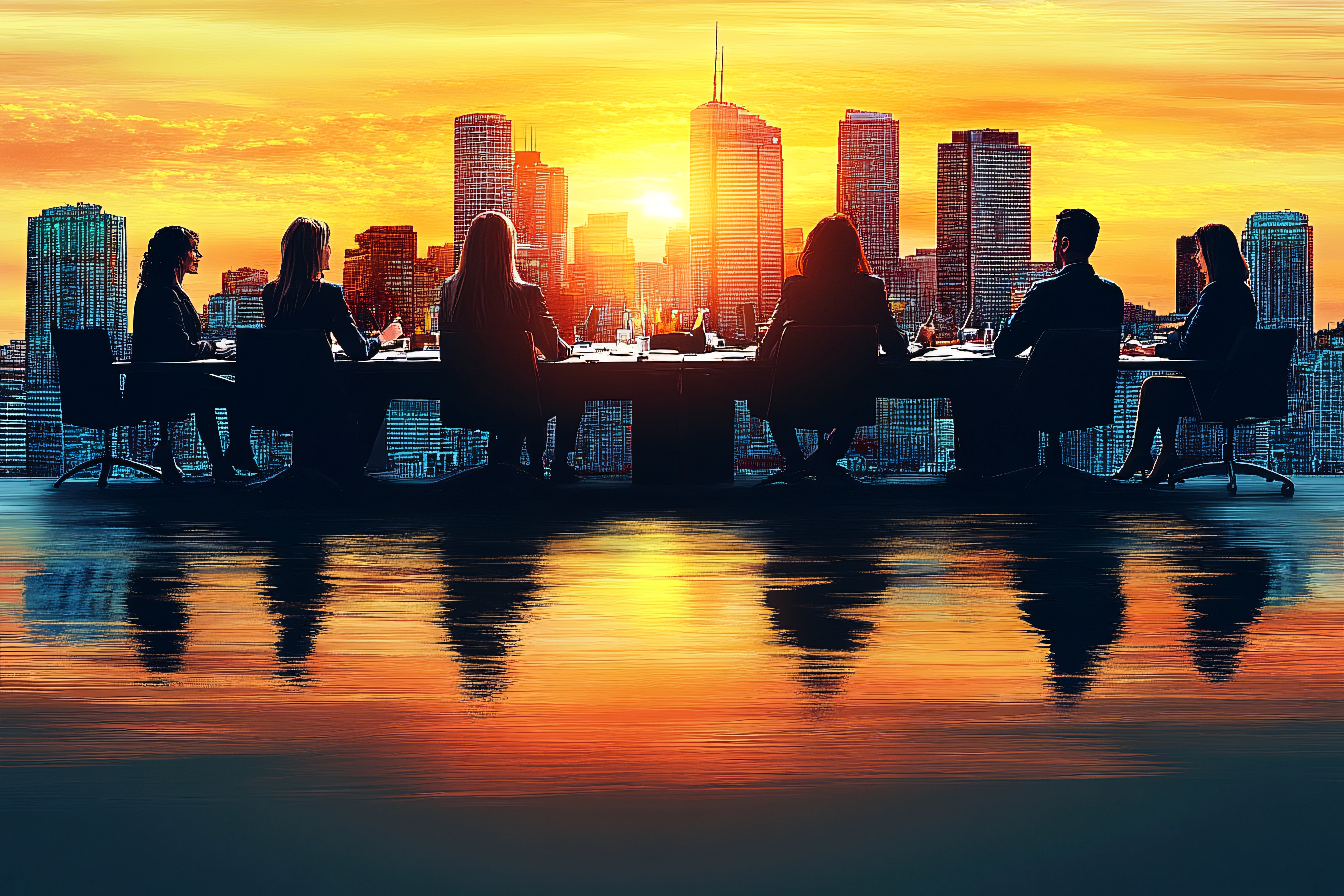 Corporate Sunset Meeting