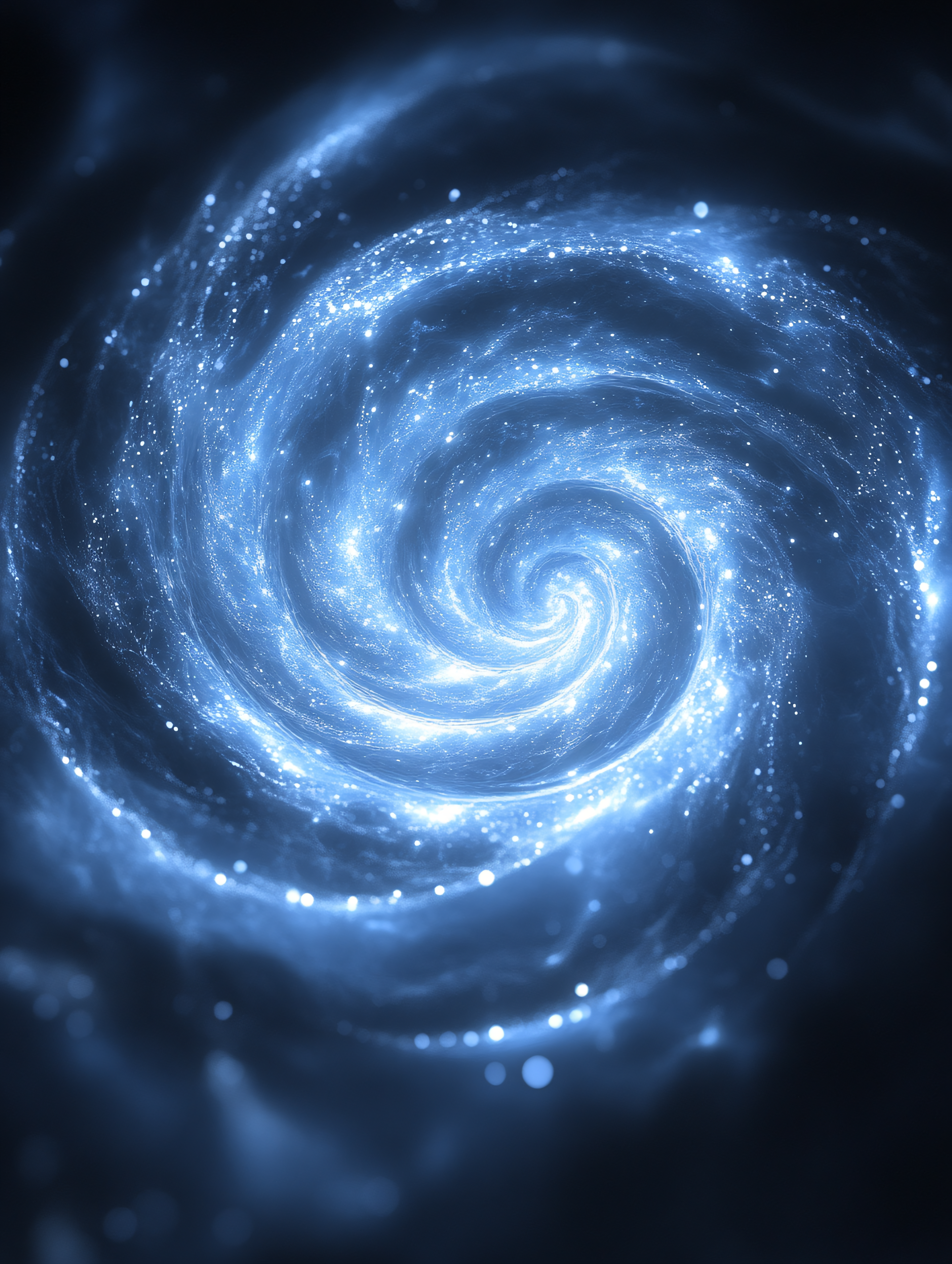 Cosmic Blue Swirl