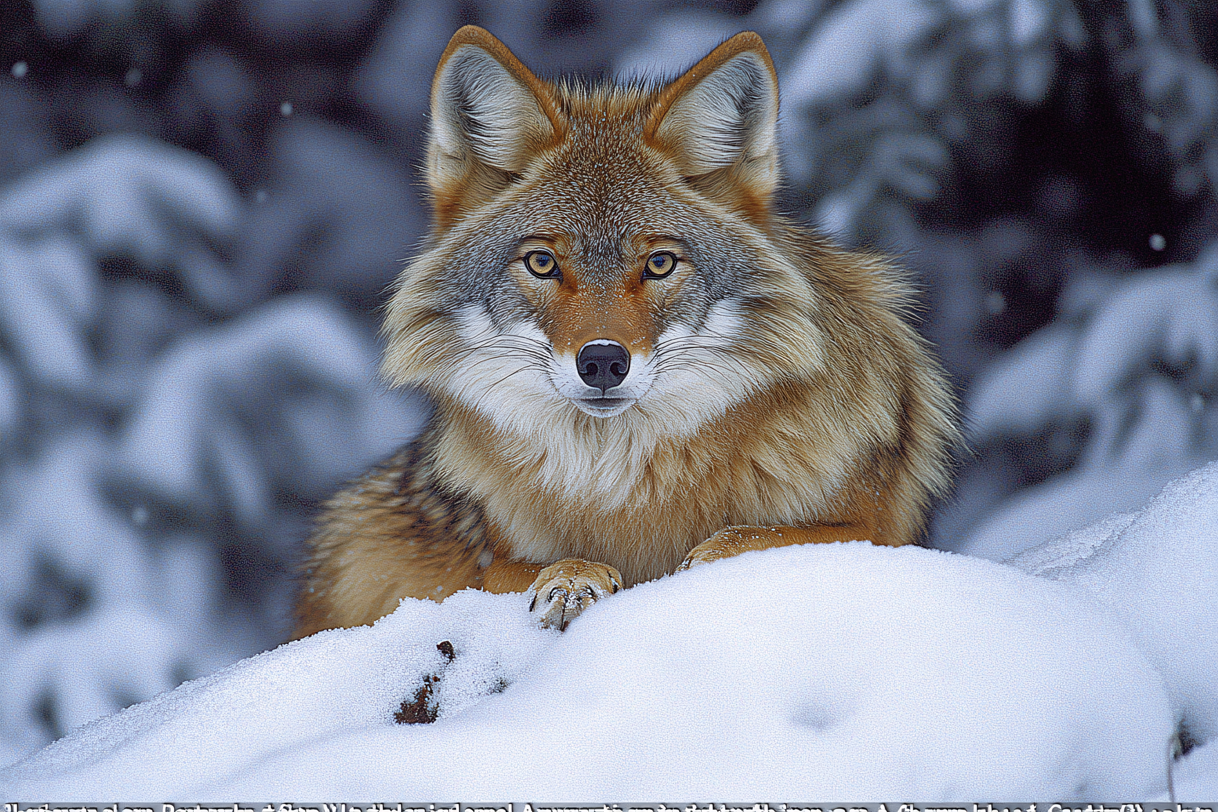 Coyote in Snow