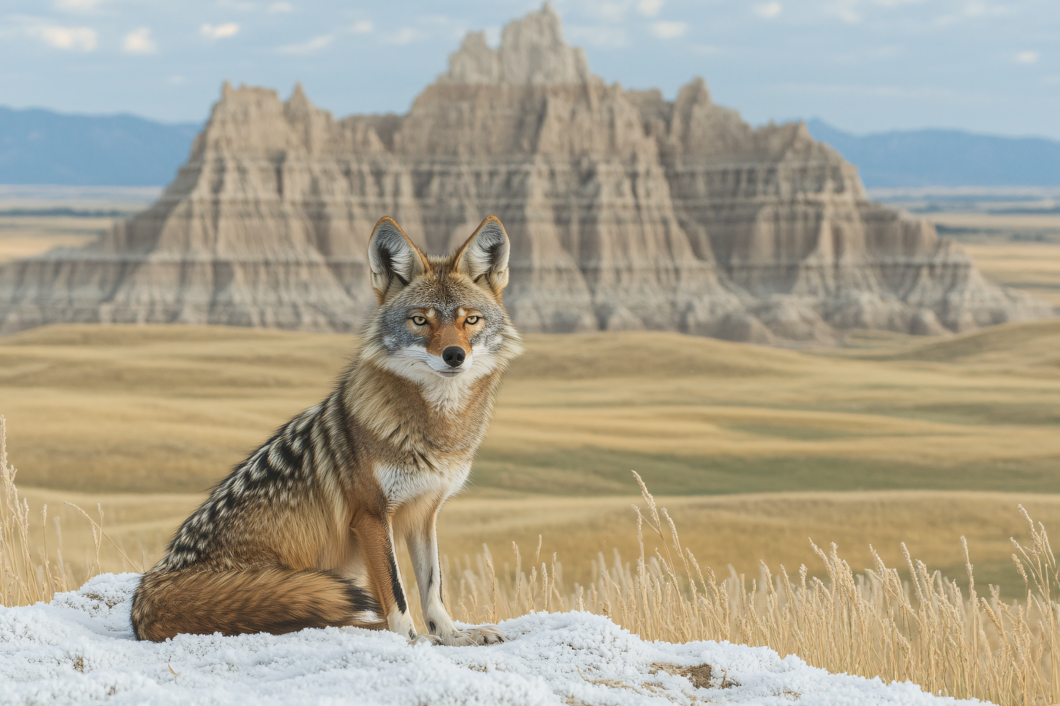 Coyote Portrait Badlands National Park