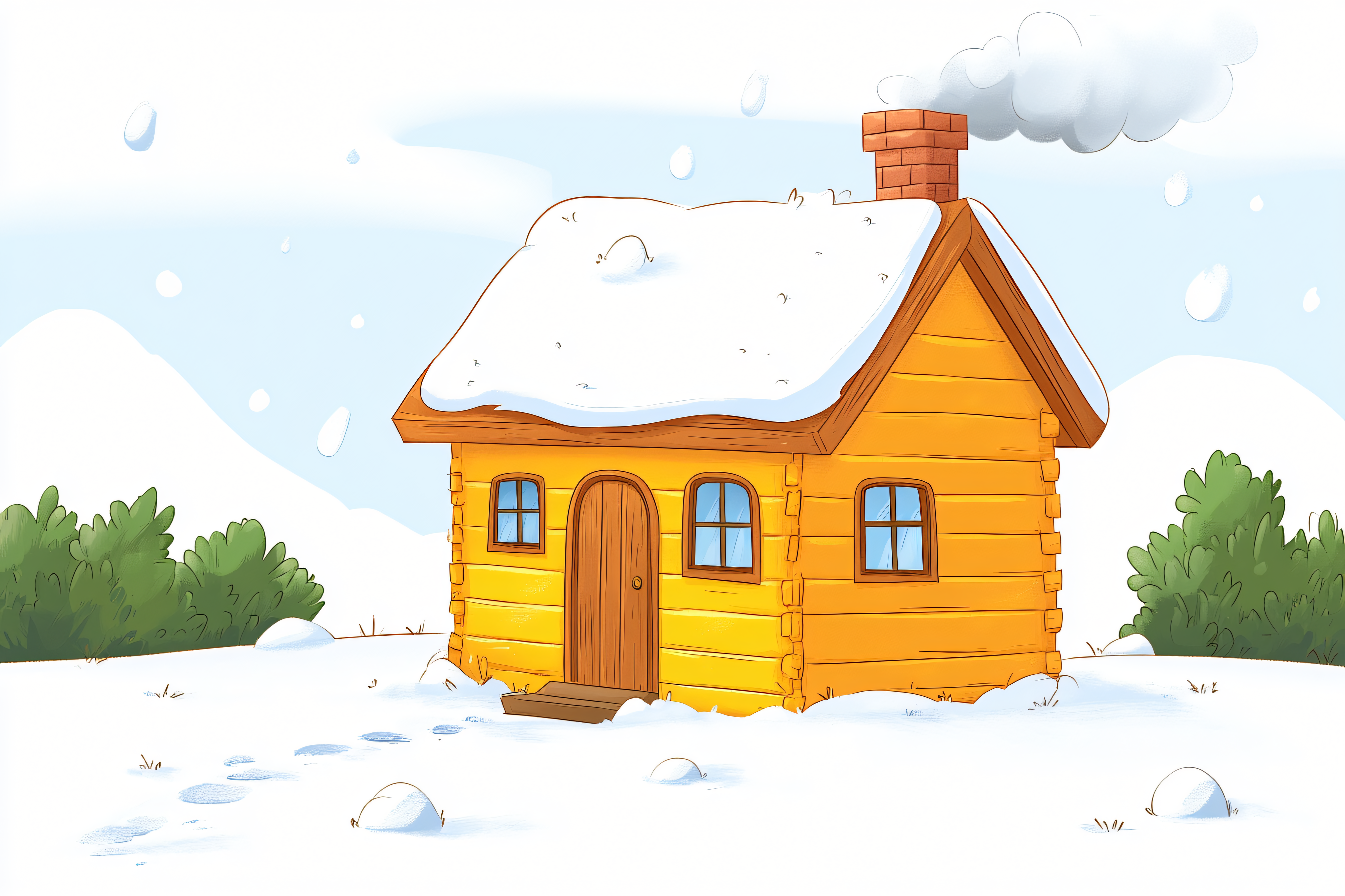 Cozy Cabin in Winter Wonderland