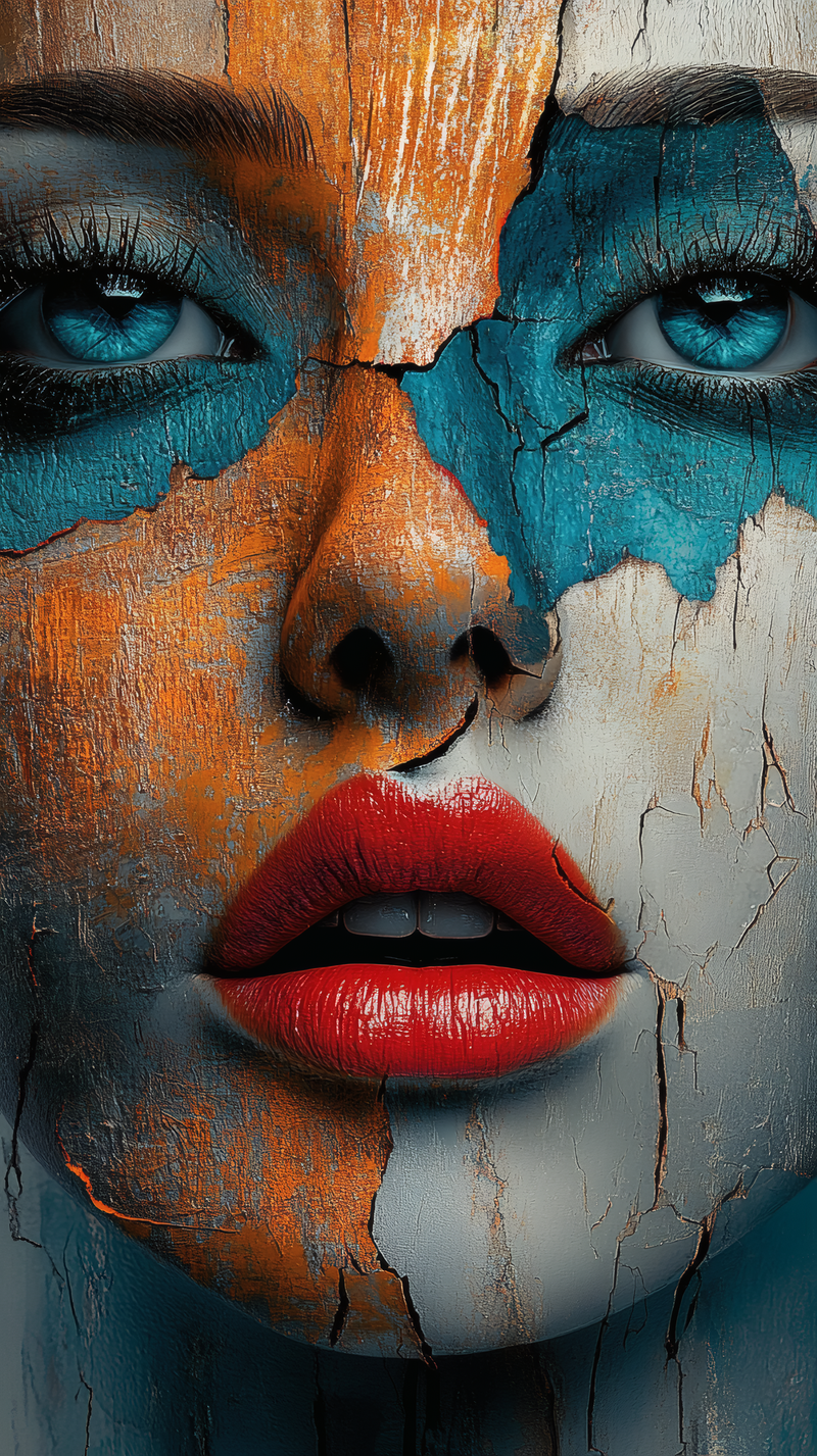 Cracked Beauty Portrait