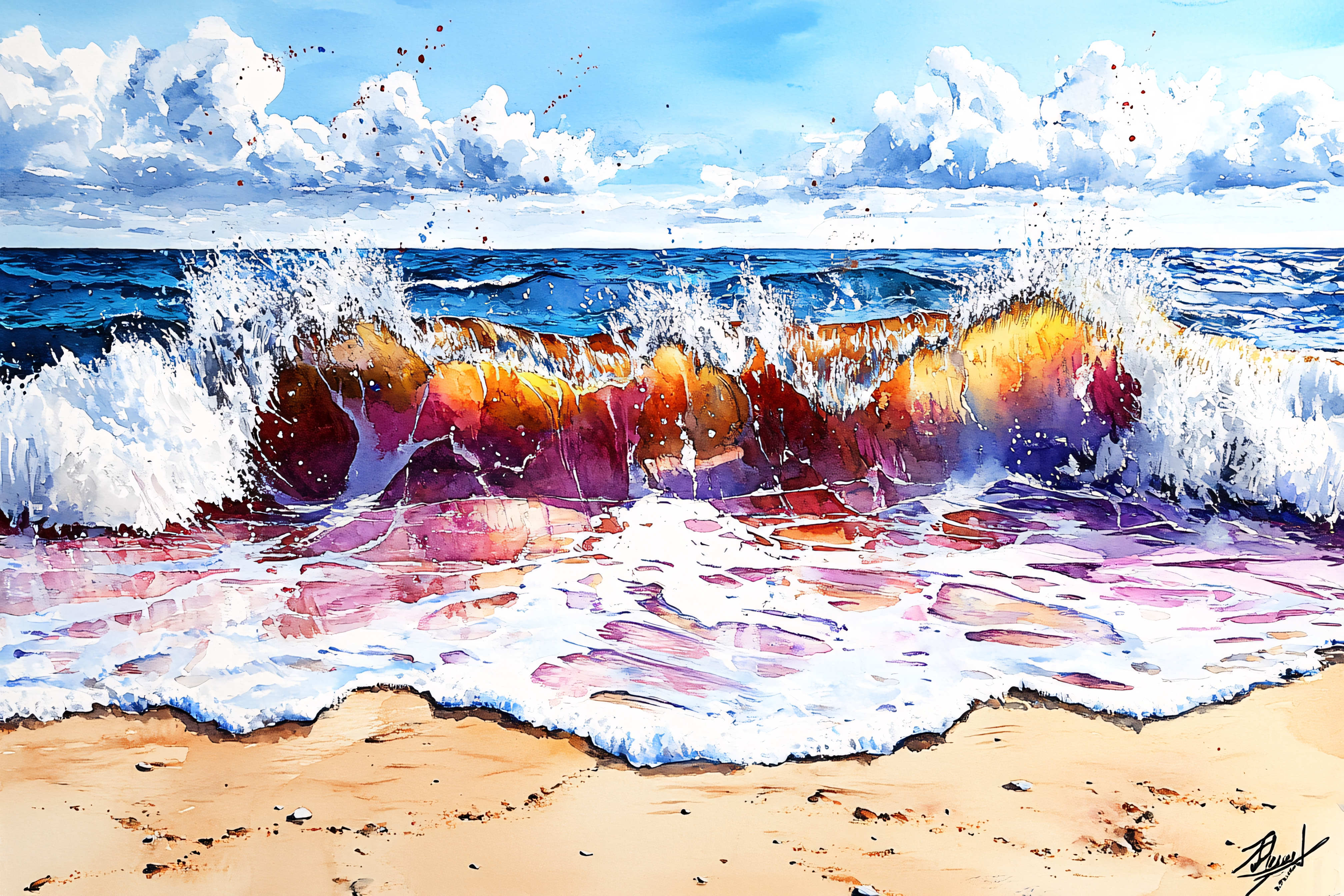Crashing Ocean Wave