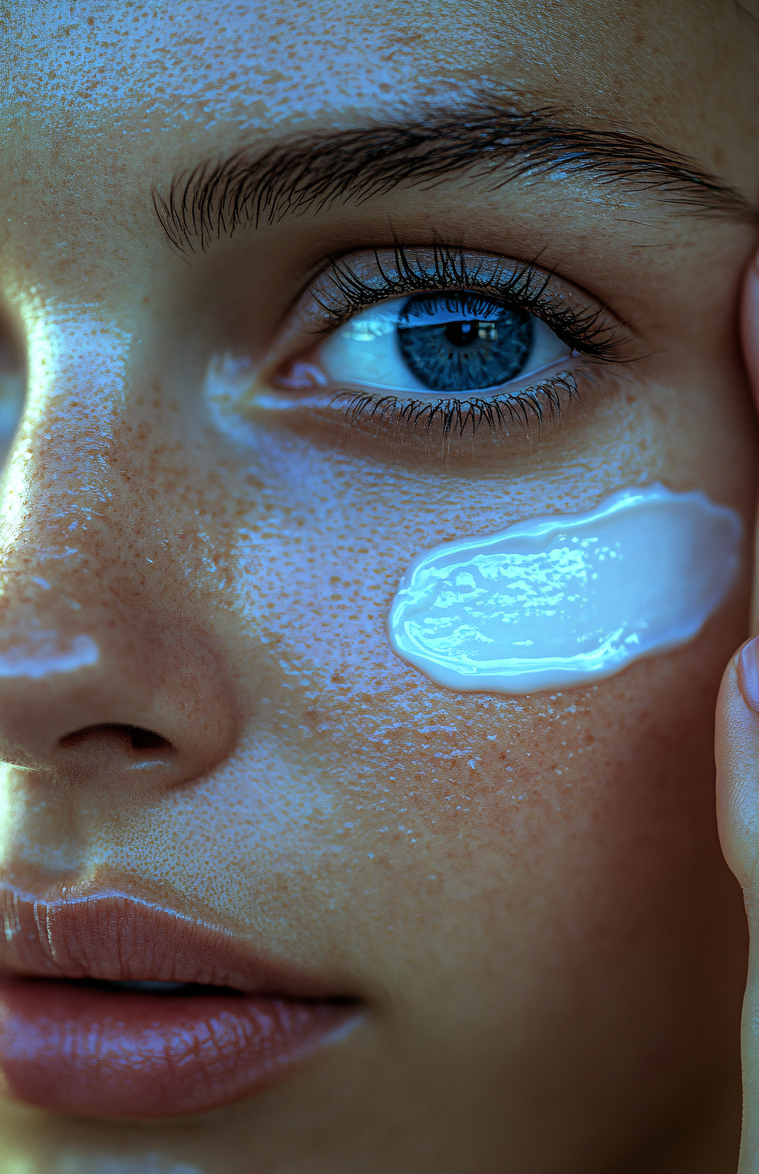 Cream Application On Face