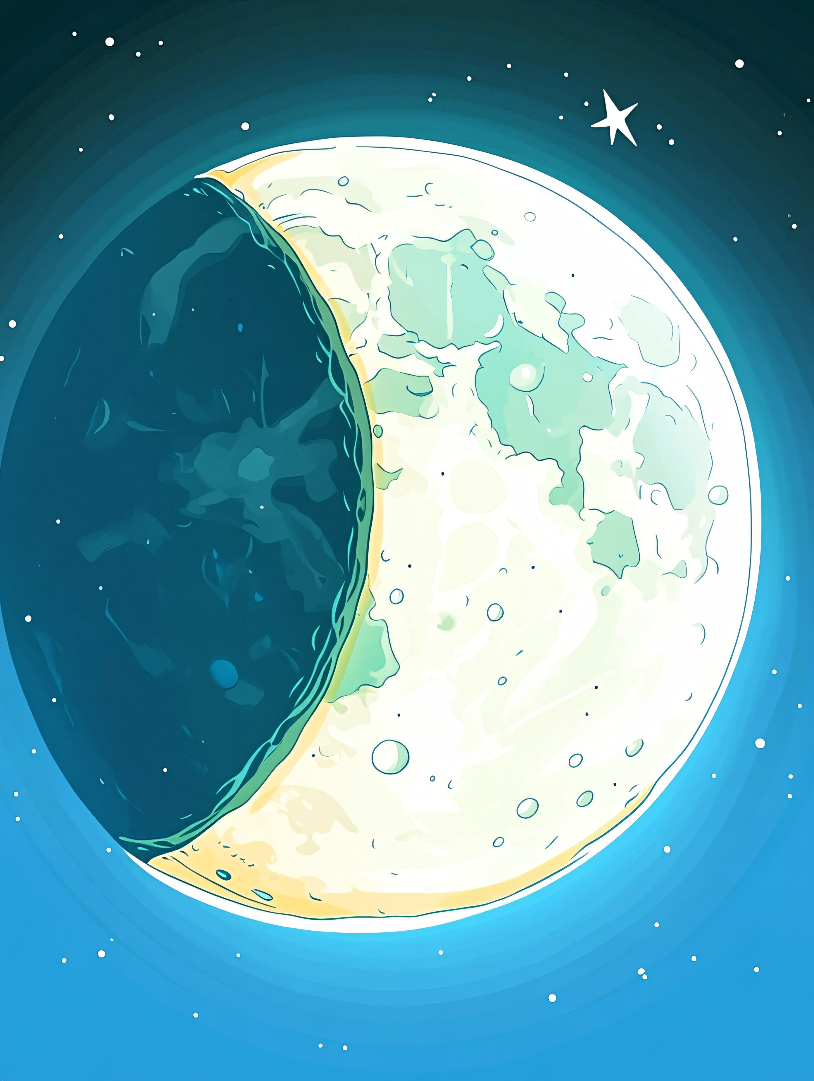 Crescent Moon Night