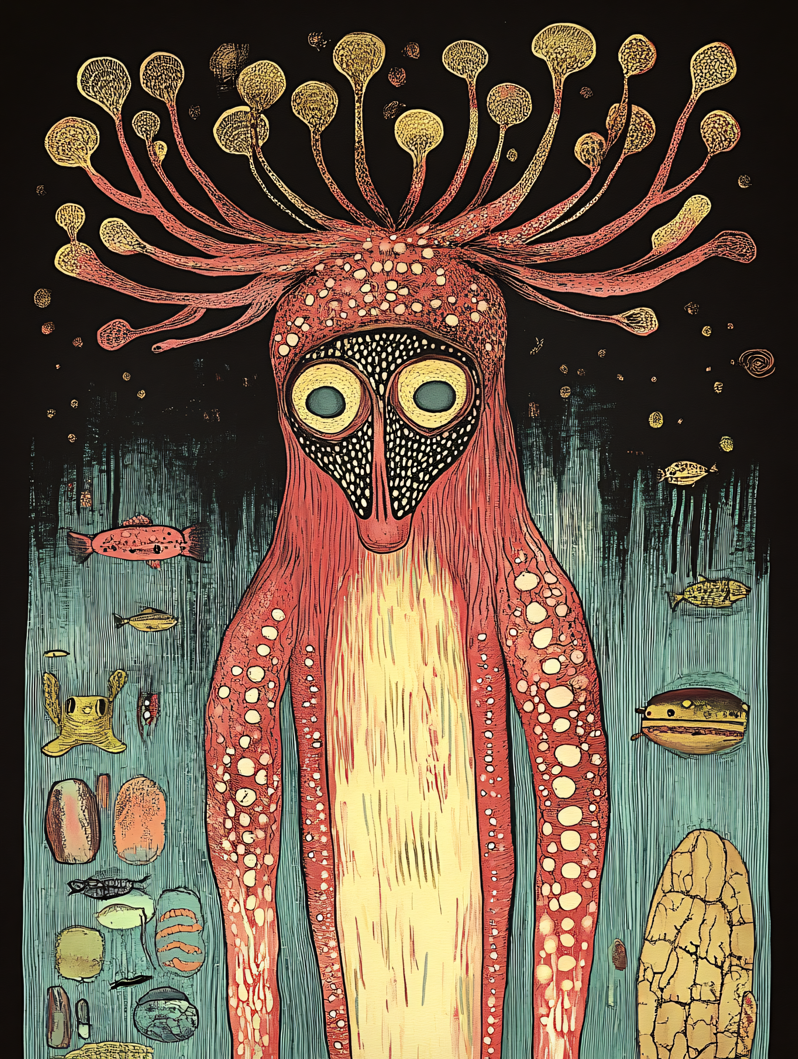 Crowned Deep Sea Creature