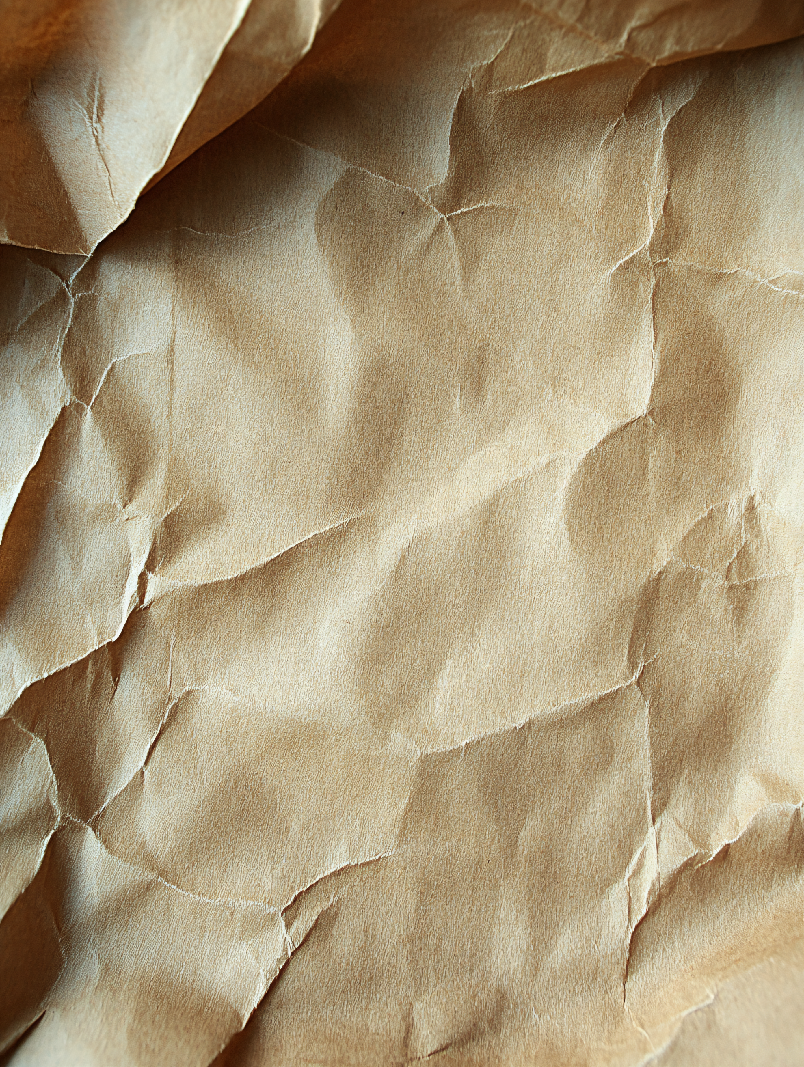 Crumpled Brown Paper Texture