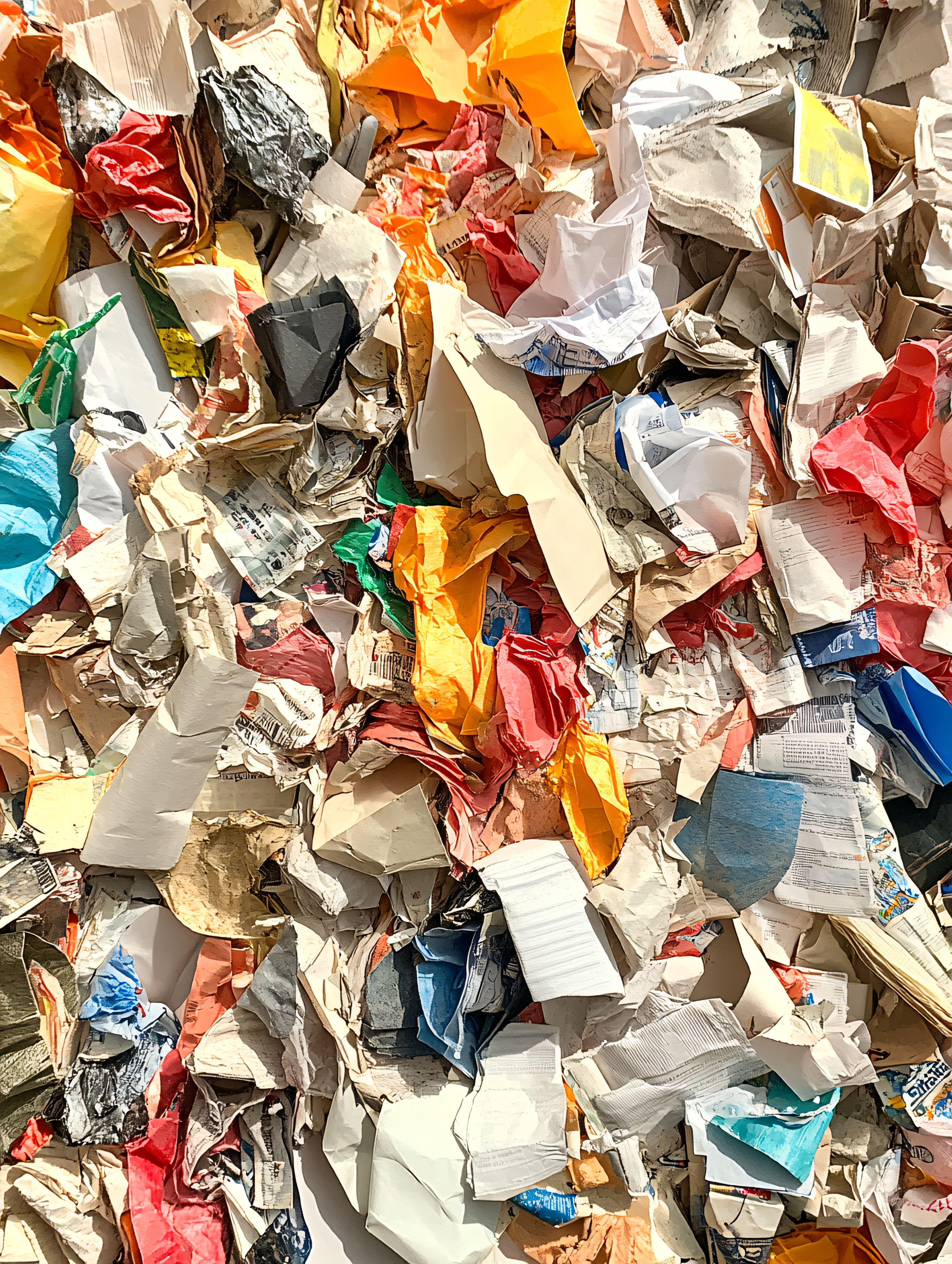 Crumpled Paper Pile