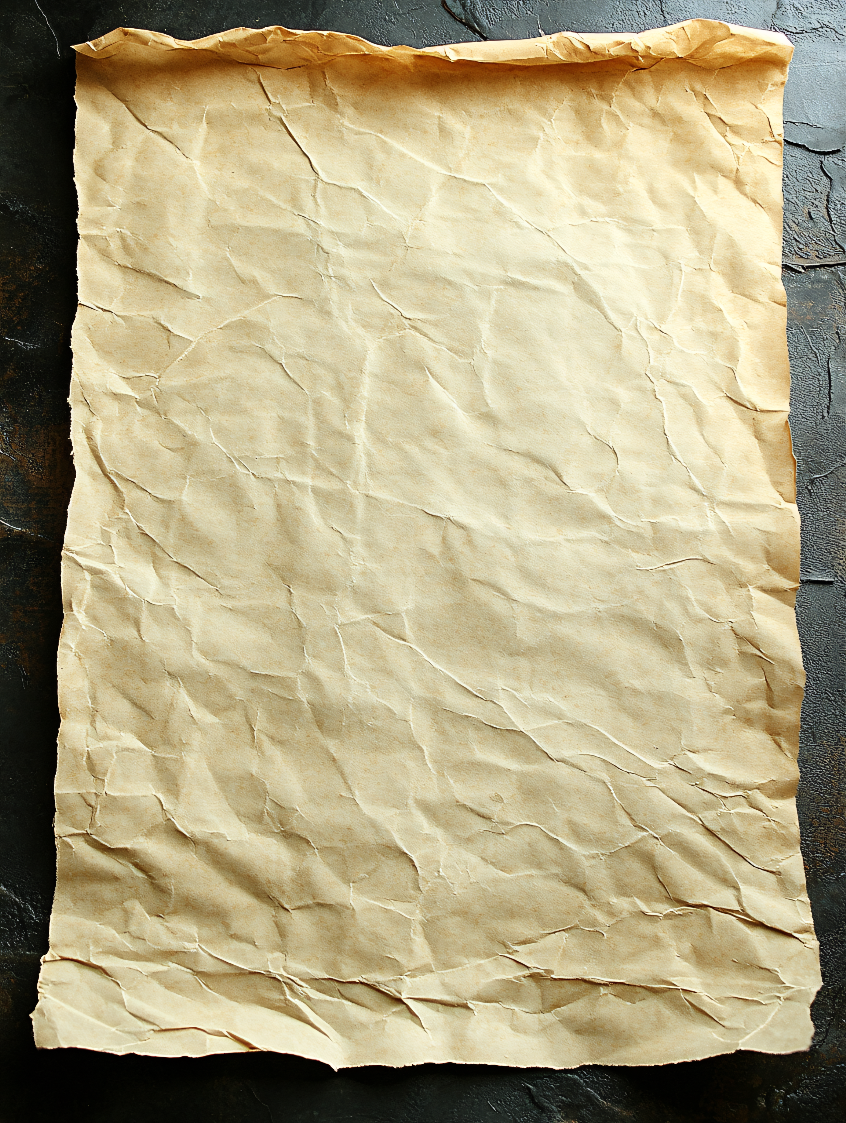 Crumpled Parchment Paper