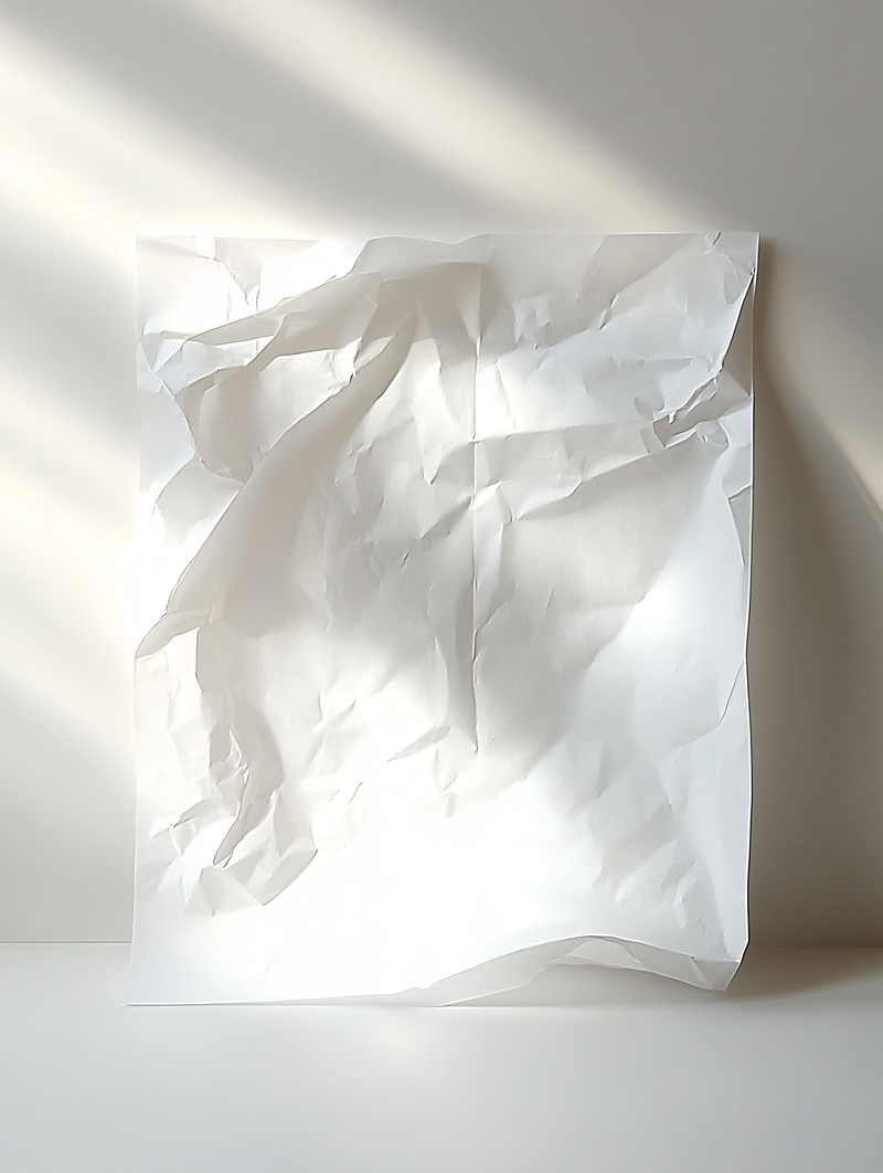 Crumpled White Paper