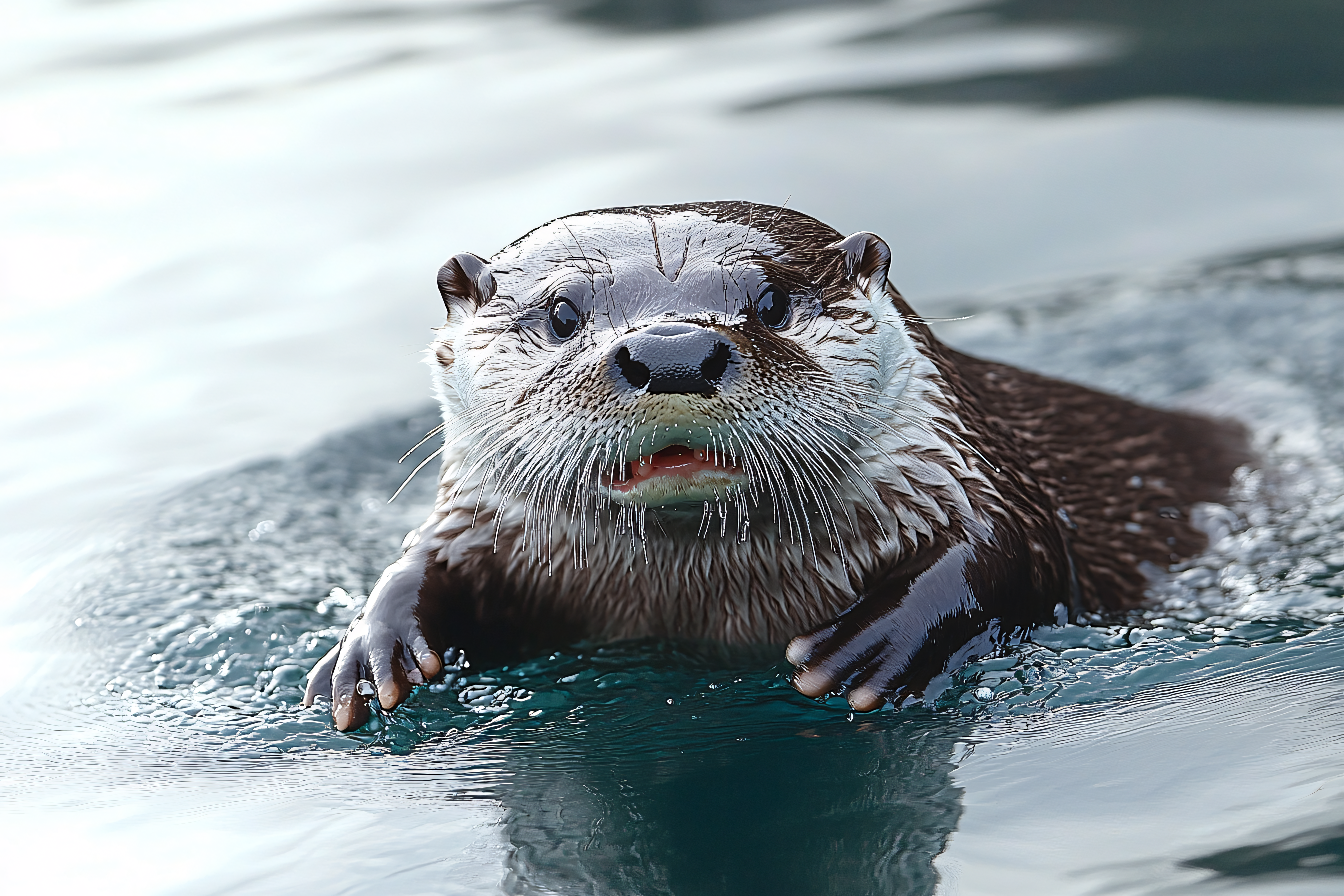 Curious Otter Portrait