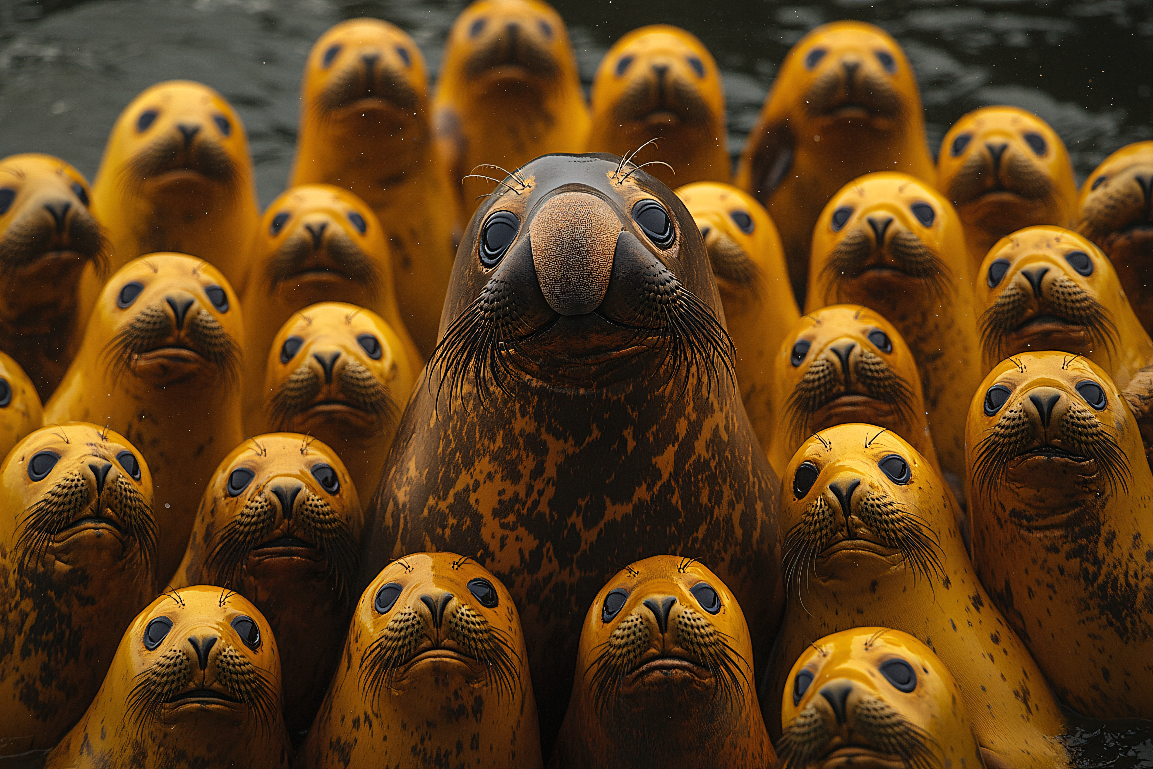 Curious Seal Gathering