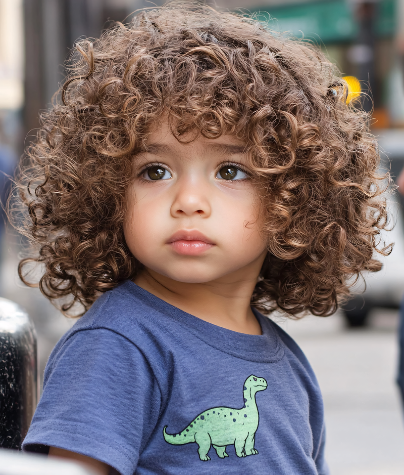 Curly-Haired Child