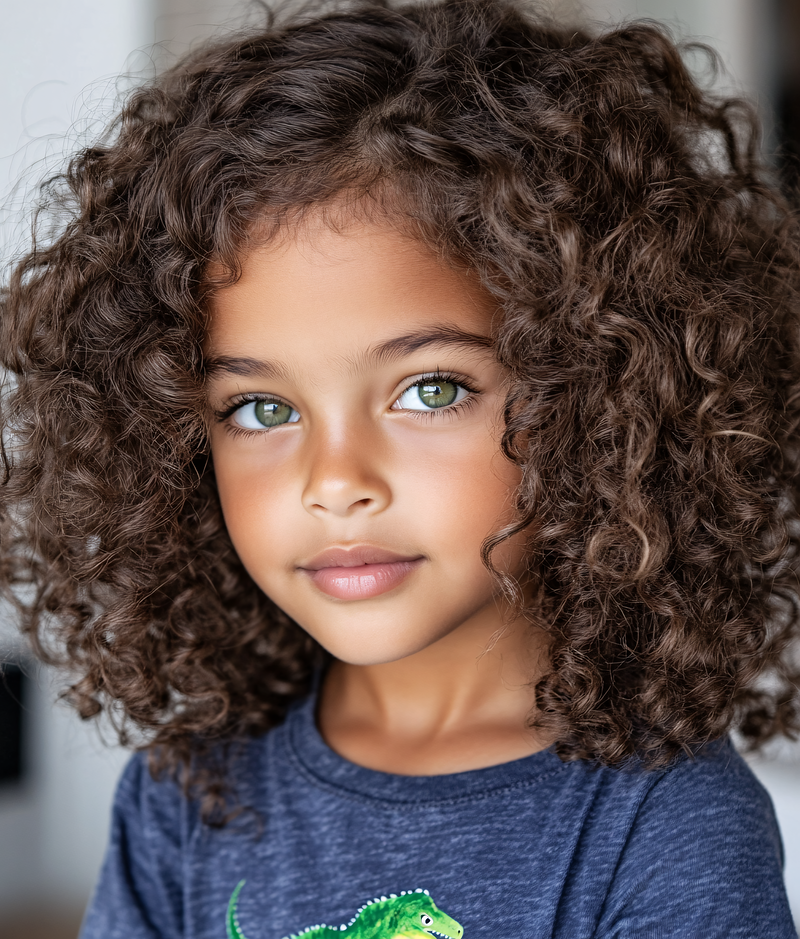 Curly-Haired Child