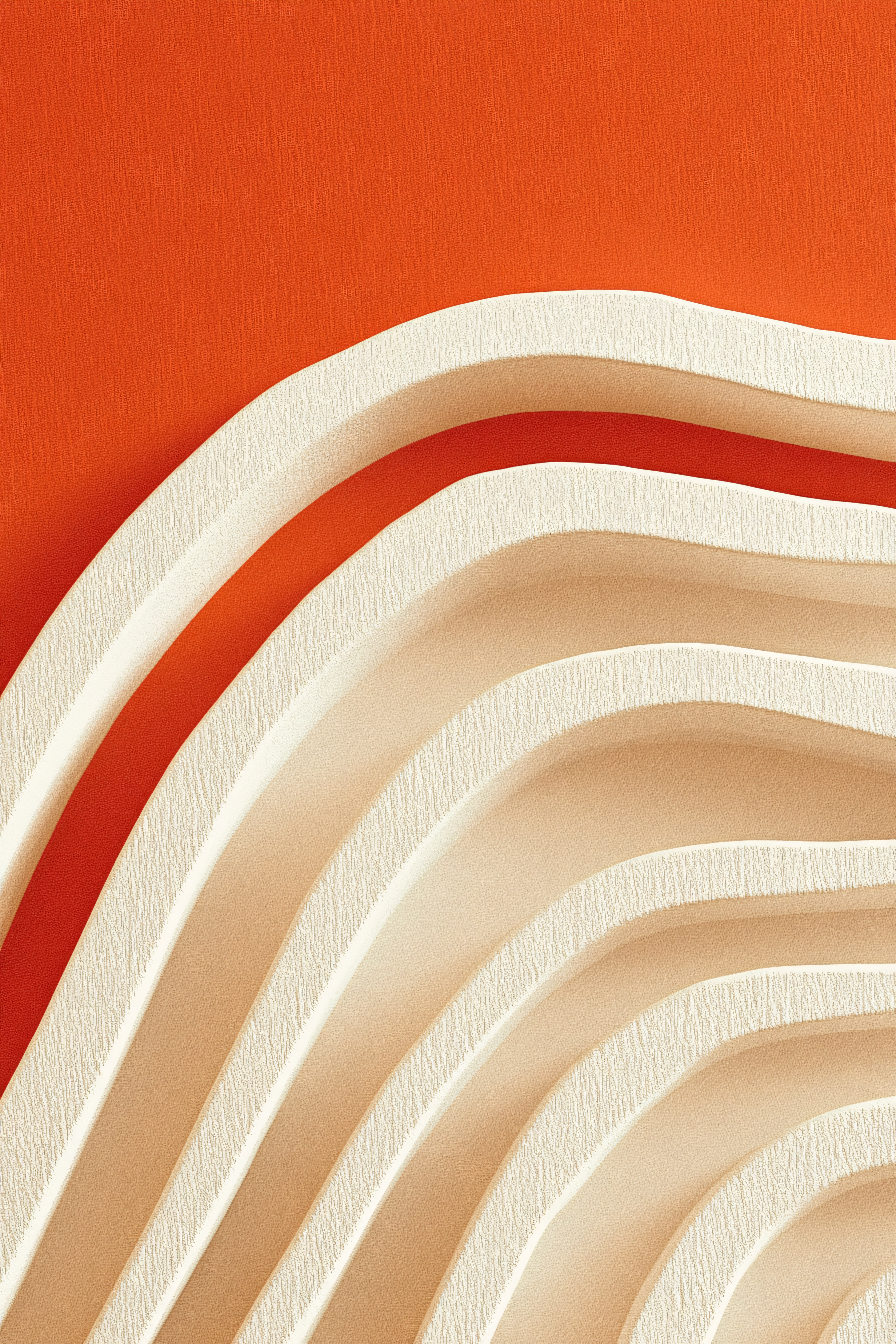 Curved Beige Layers