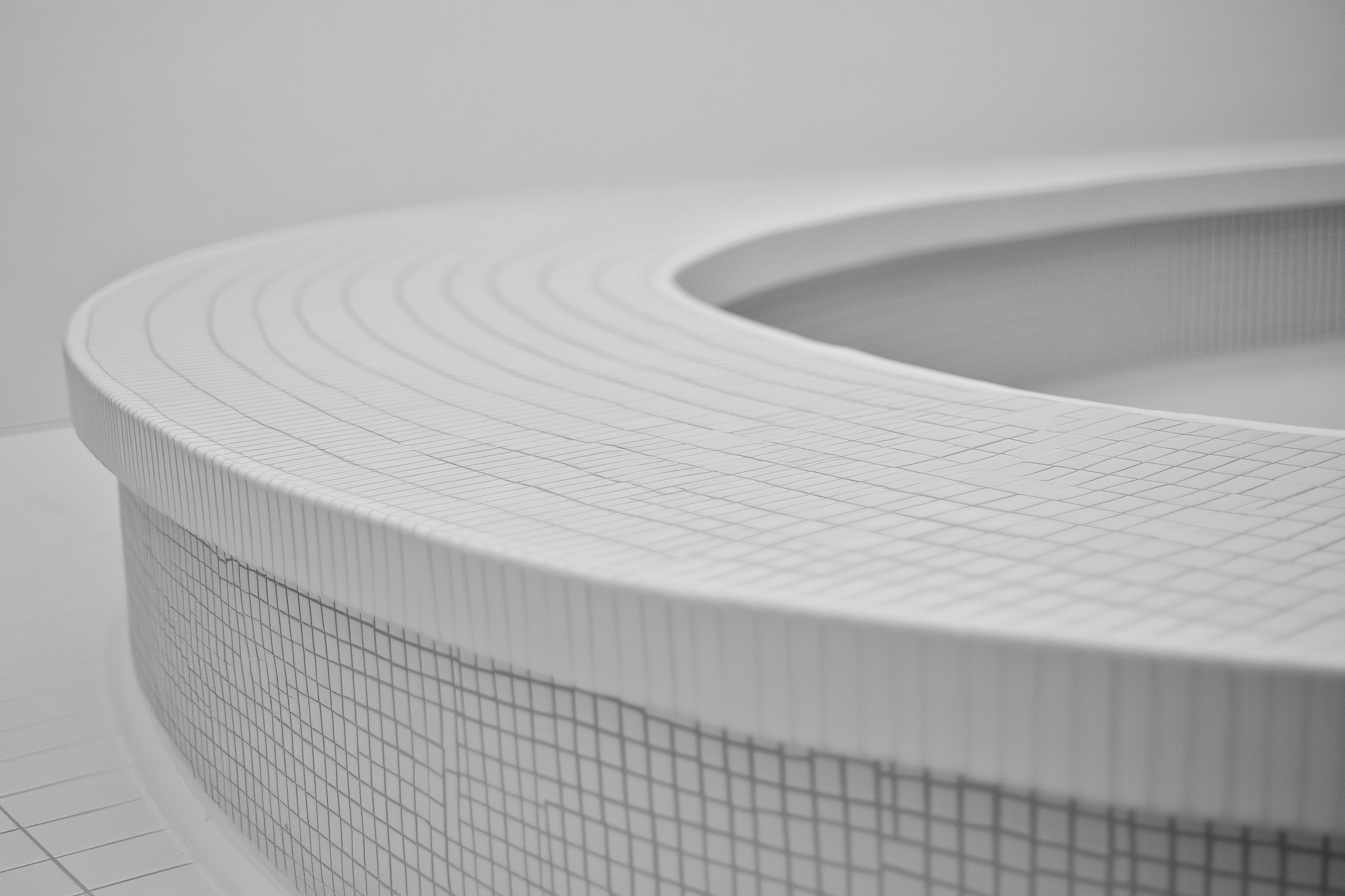 Curved White Tiles
