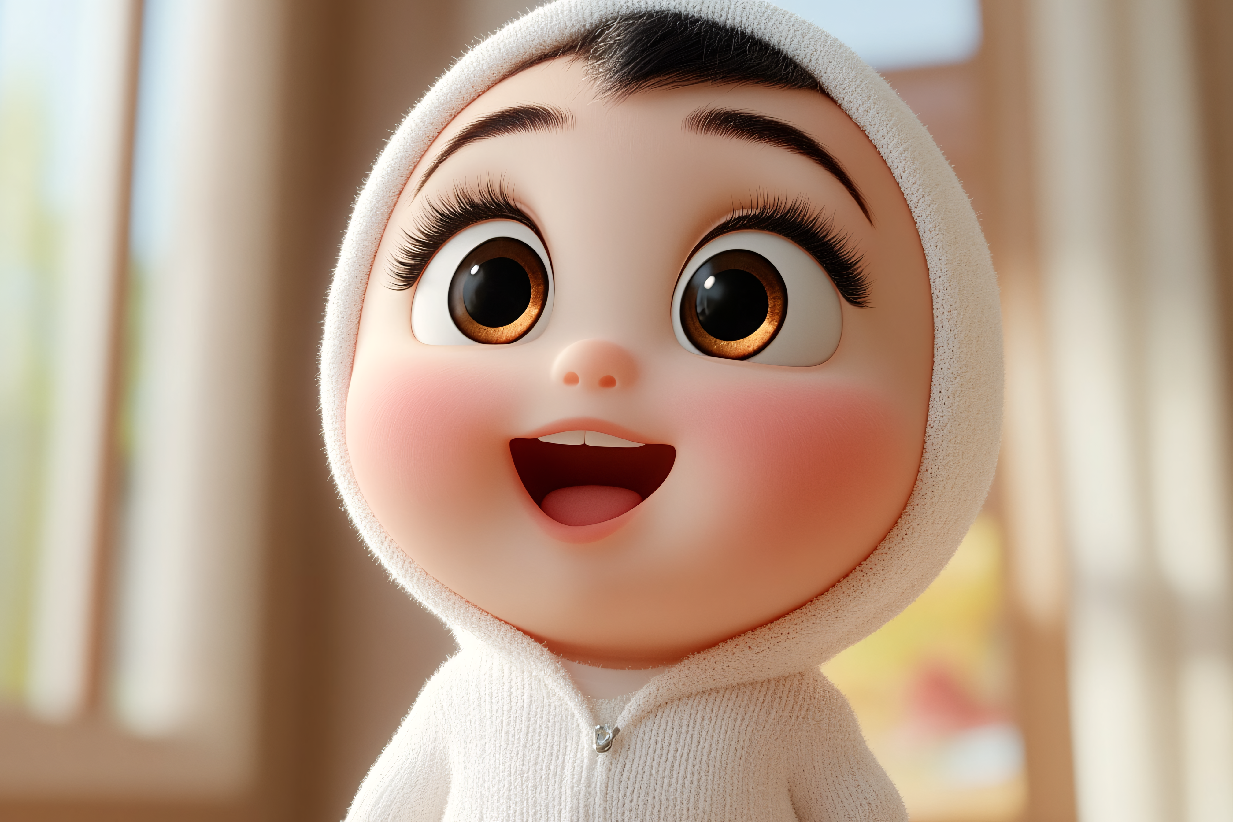 Cute Baby In Hoodie
