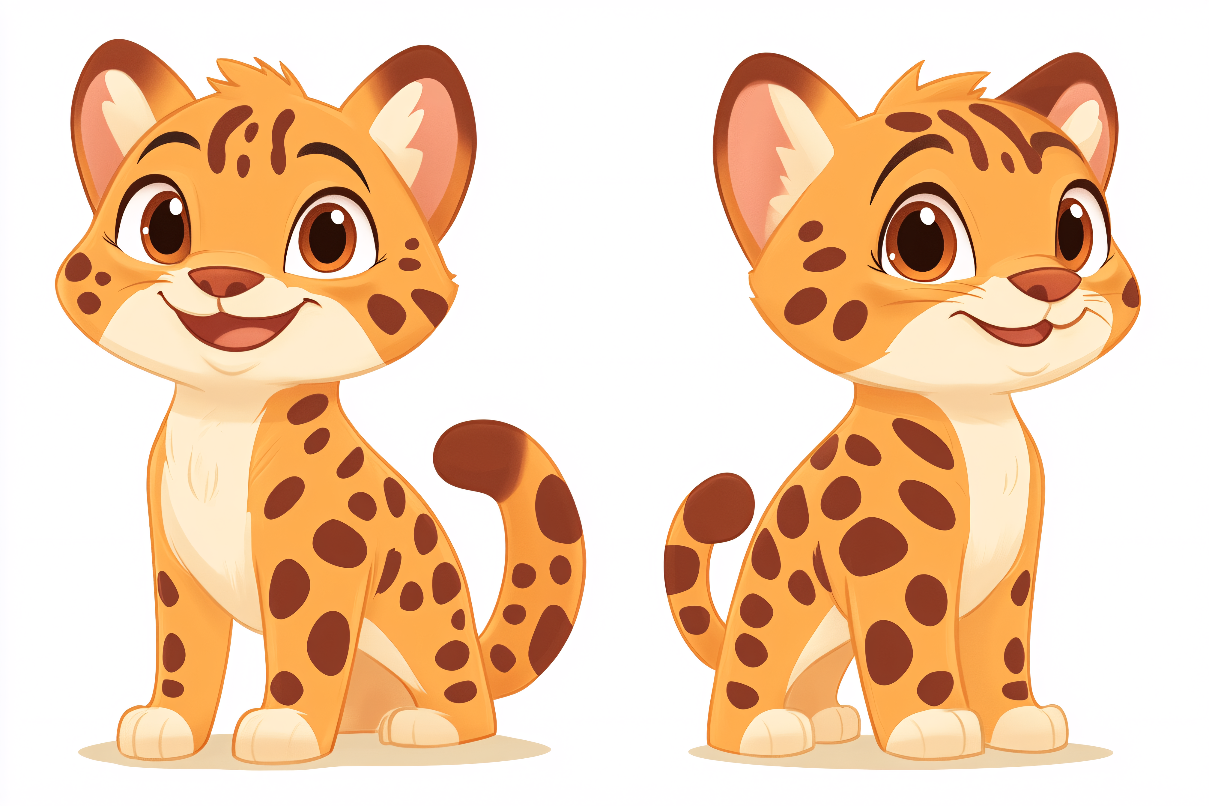 Cute Cheetah Cartoon
