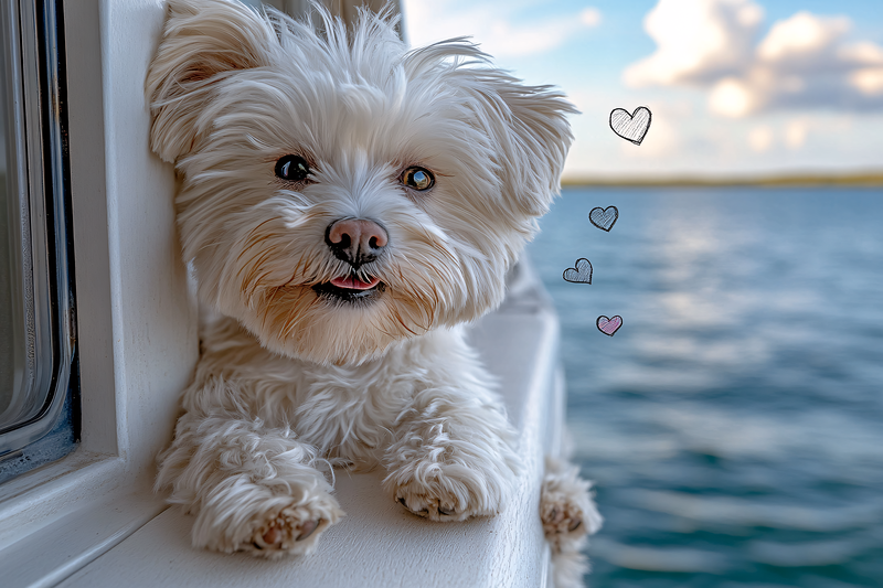 Cute Dog By the Water