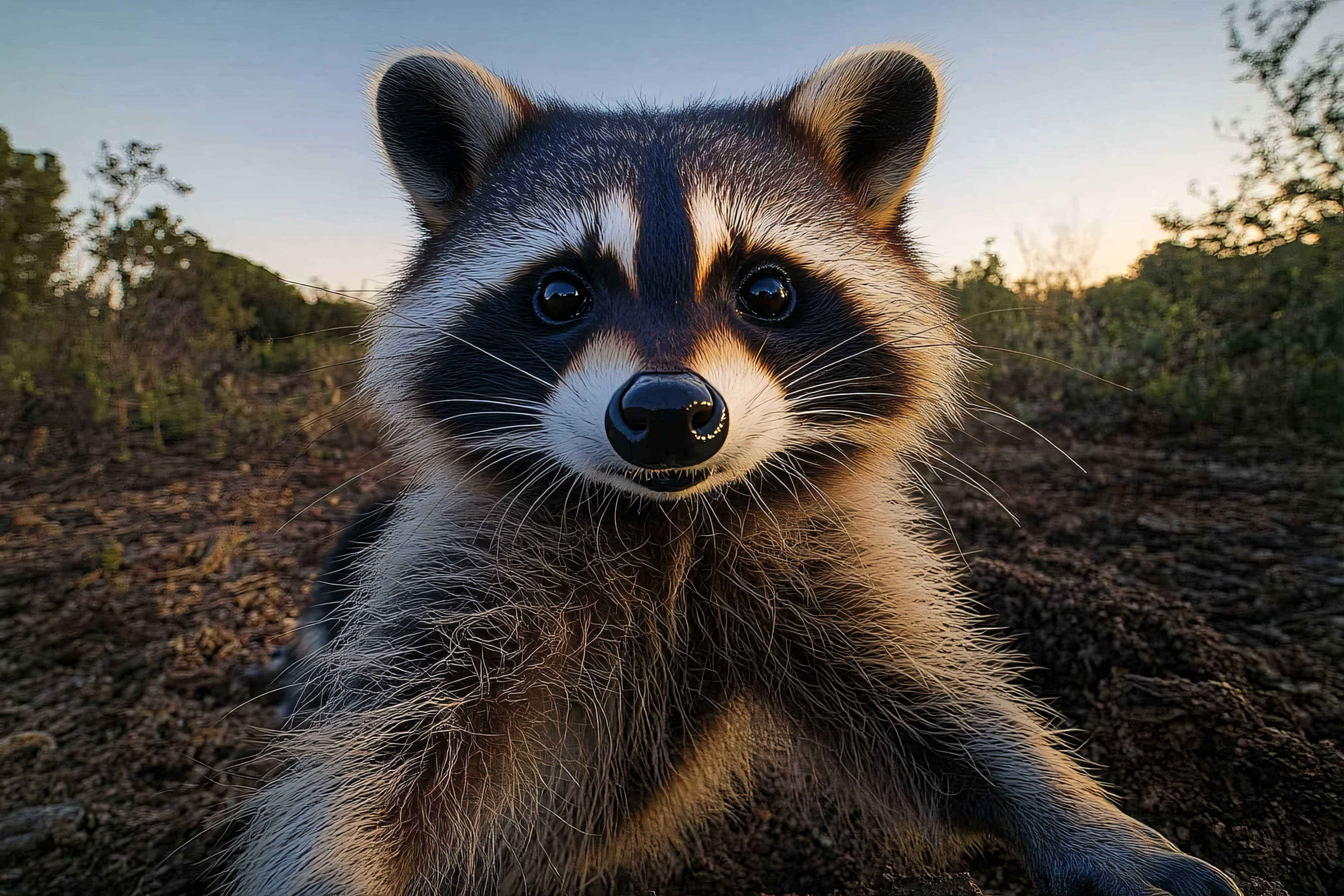 Cute Raccoon Close Up
