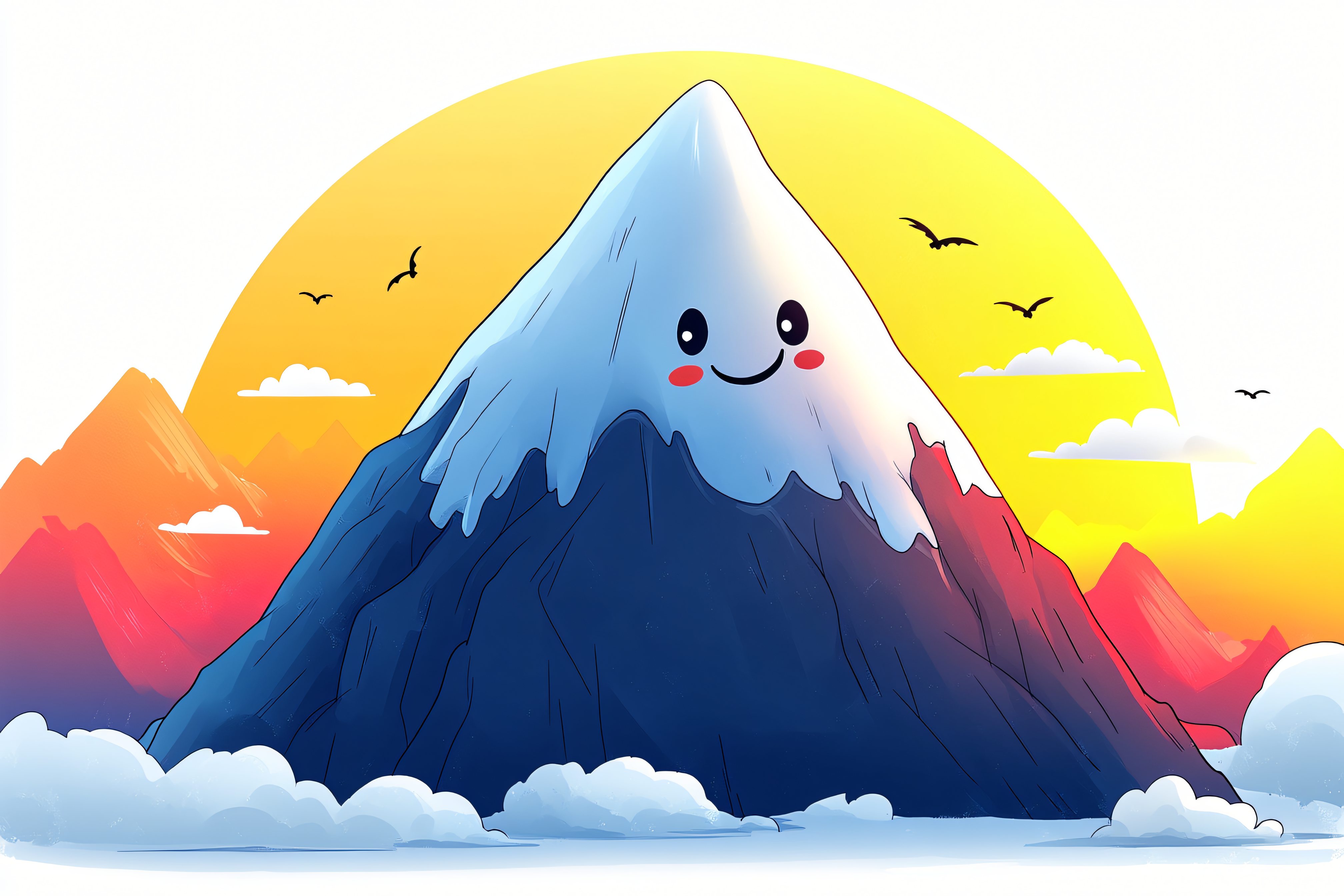 Cute Smiling Mountain