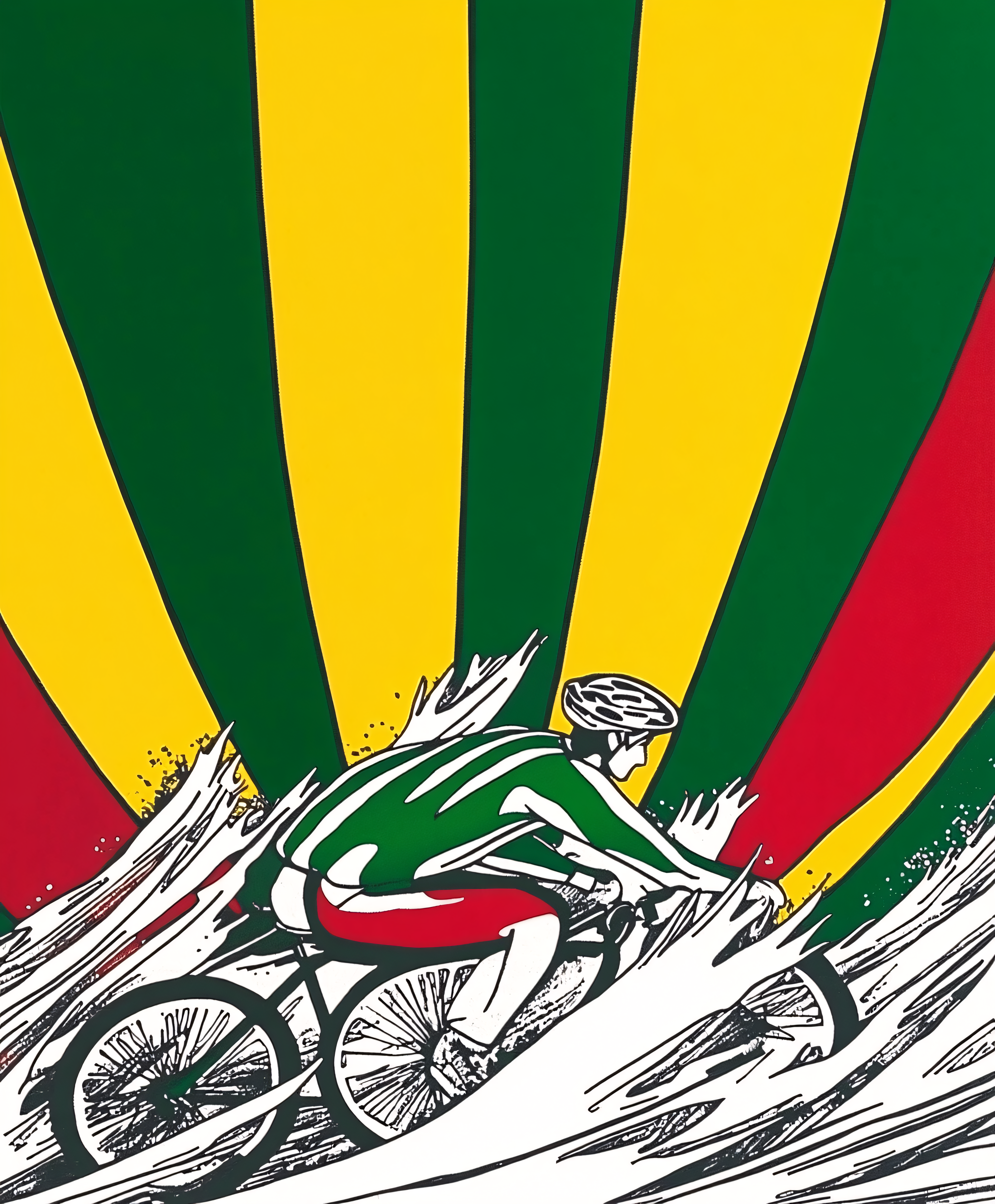 Cyclist in Action
