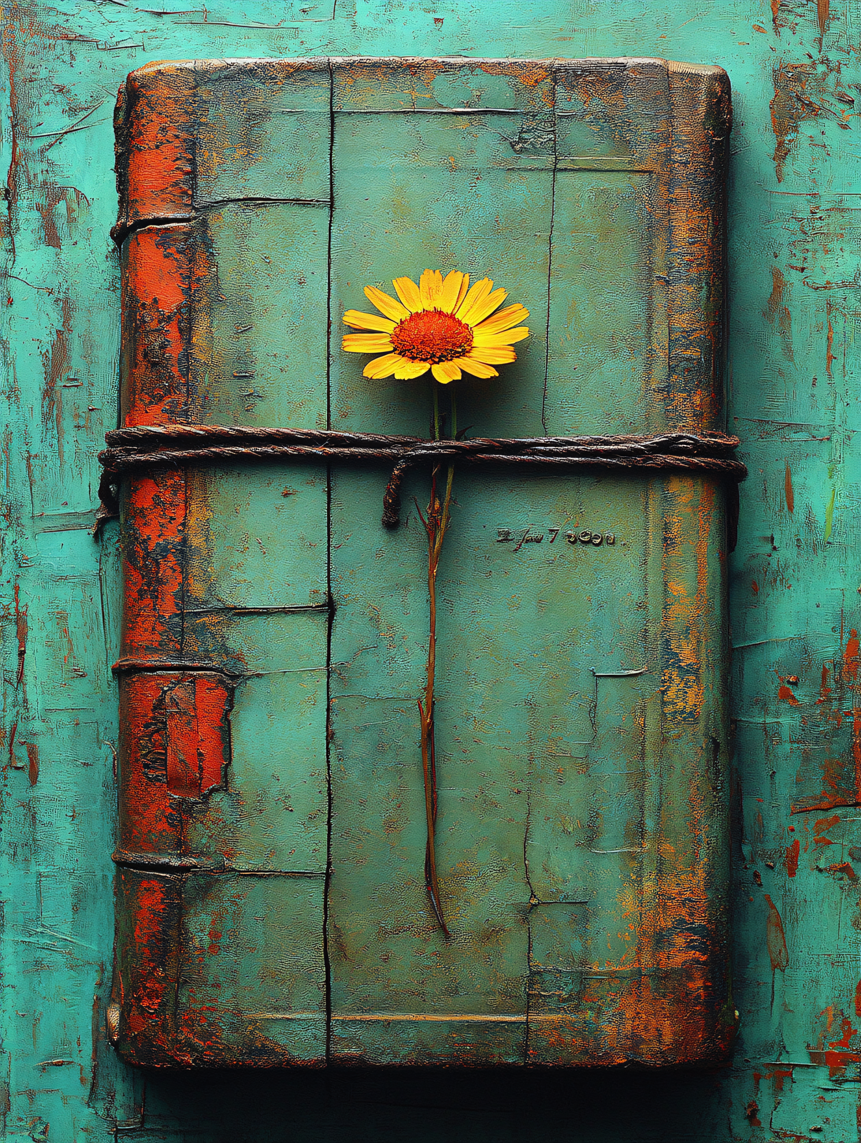 Daisy On Worn Book