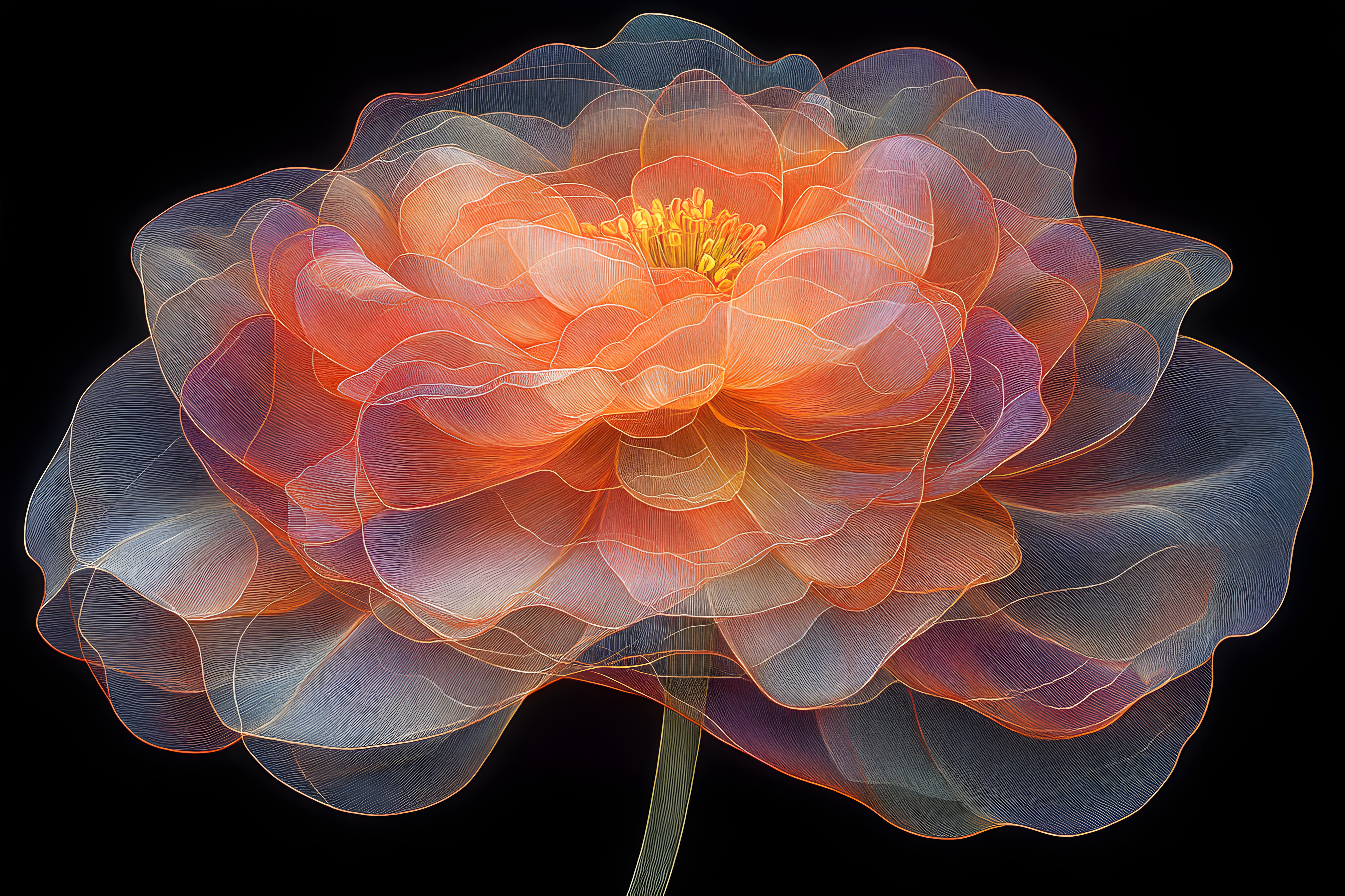 Delicate Linear Flower