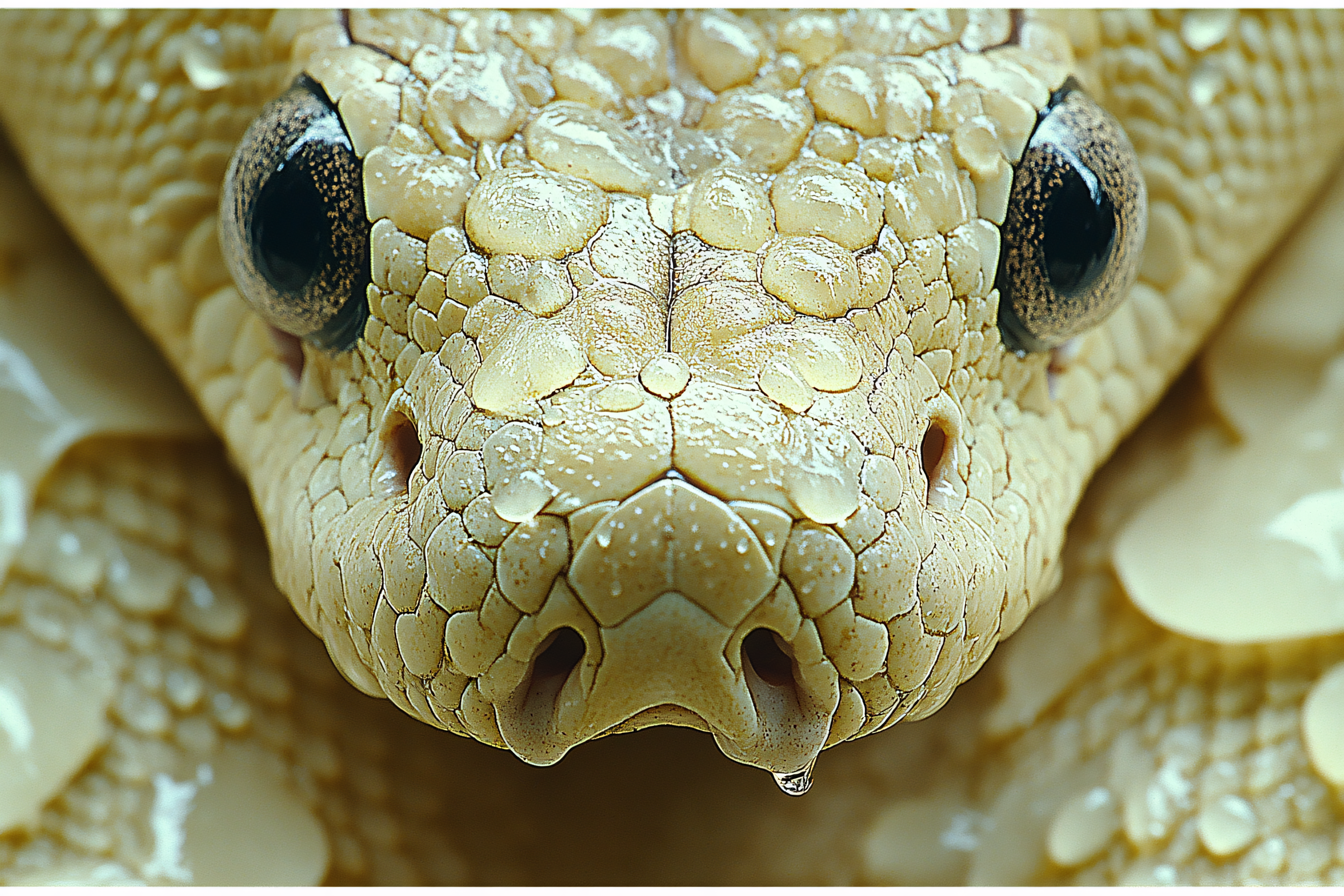 Detailed Close-Up Of Snake Head